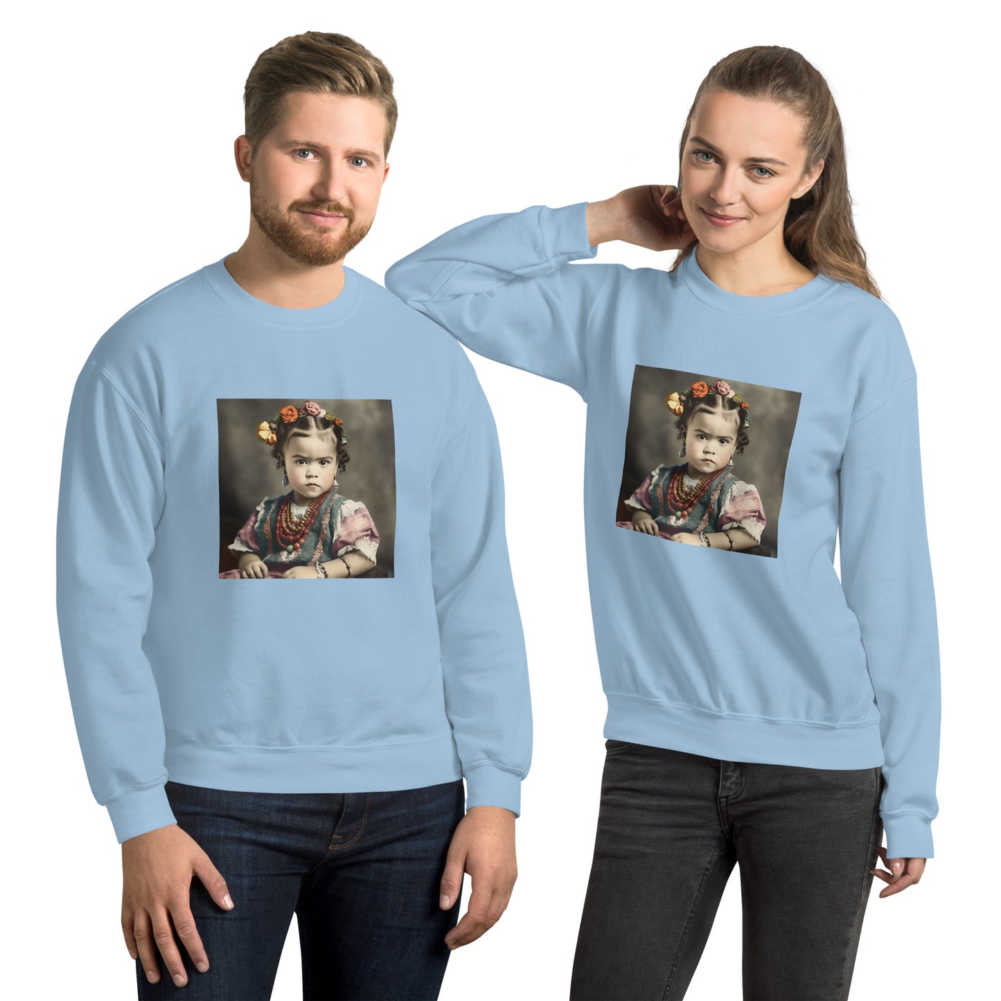 Sweatshirt Unisex / Air Spun Cotton / Portrait Magdalena Frida VIII