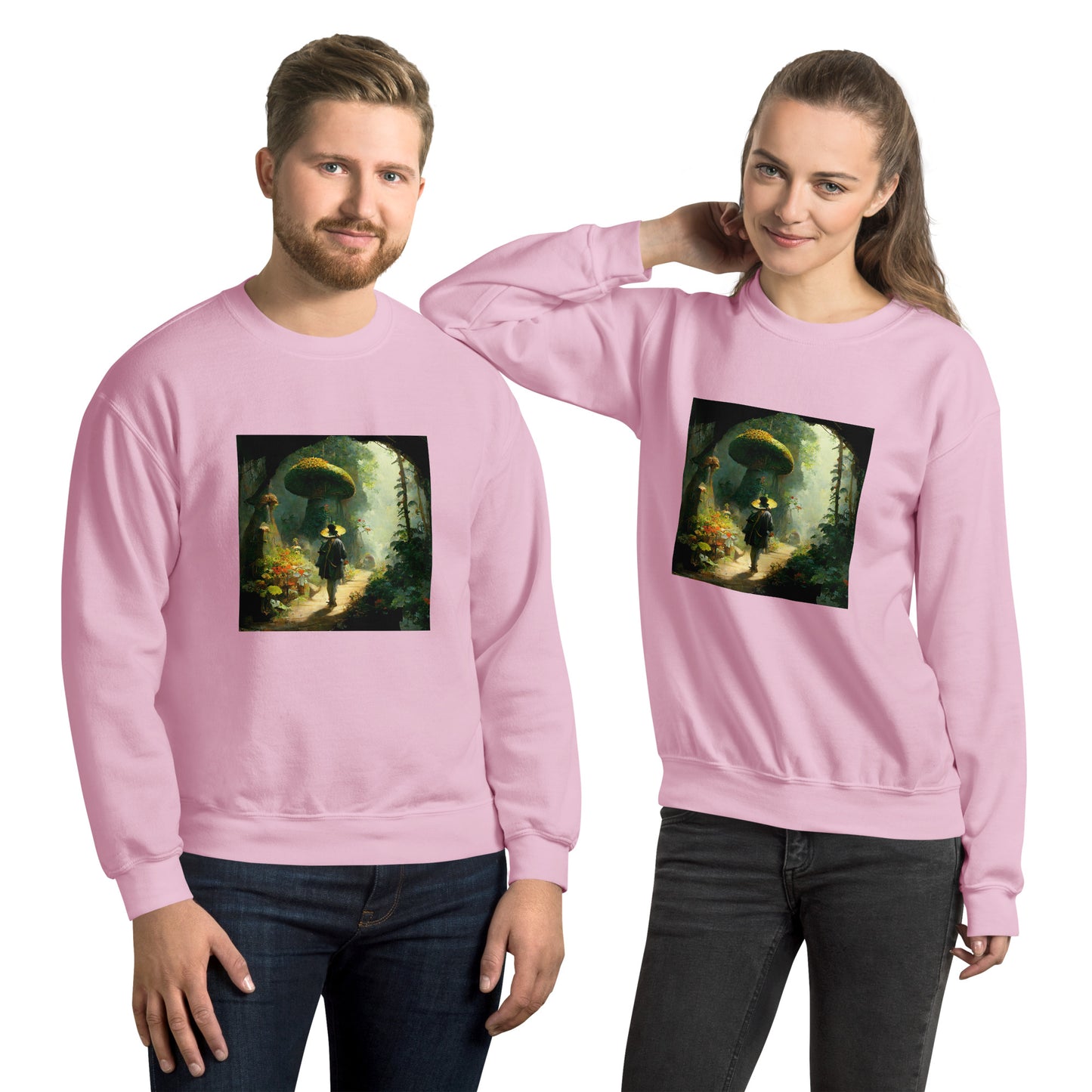 Sweatshirt Unisex / Air Spun Cotton / Fairytale Forest #2