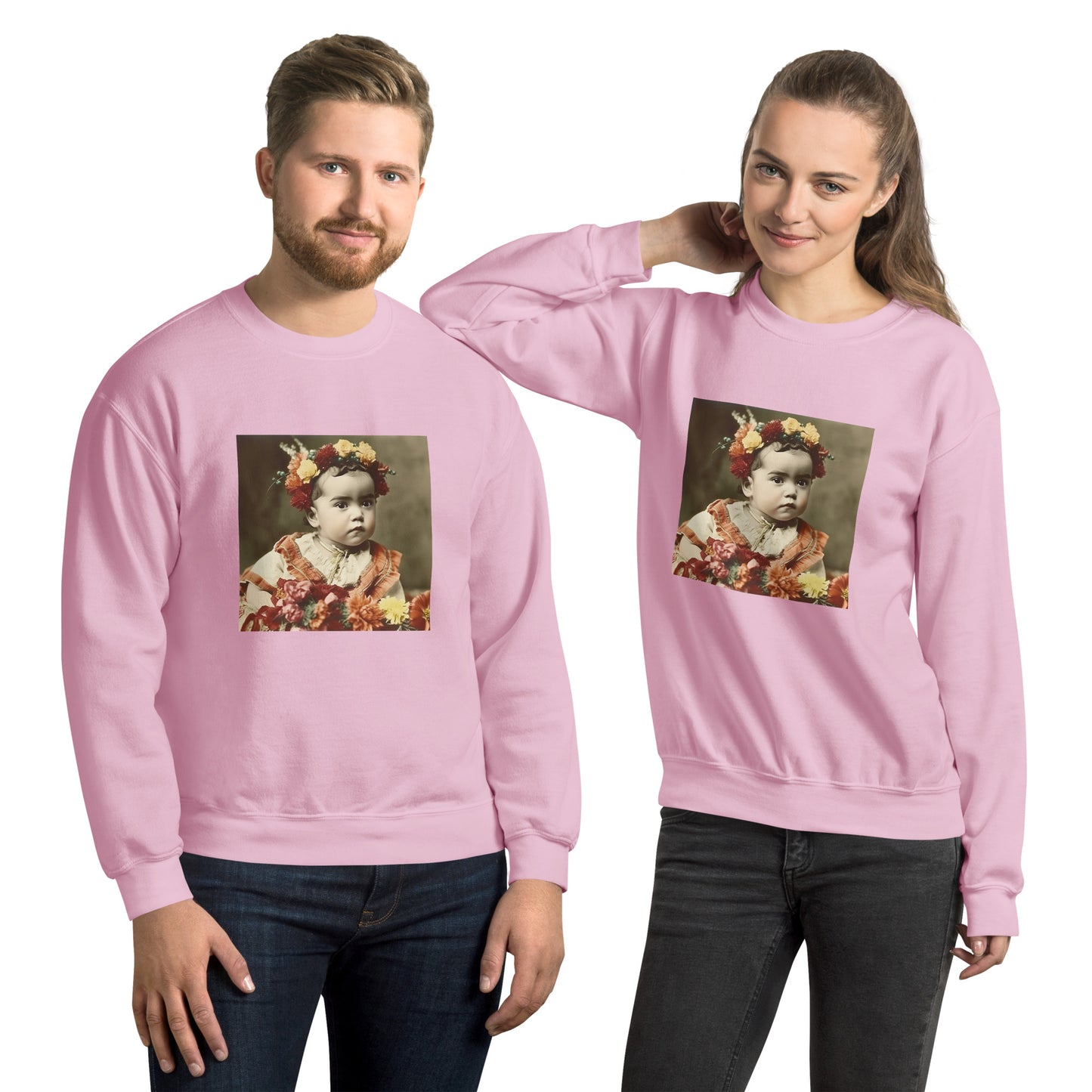 Sweatshirt Unisex / Air Spun Cotton / Portrait Magdalena Frida I