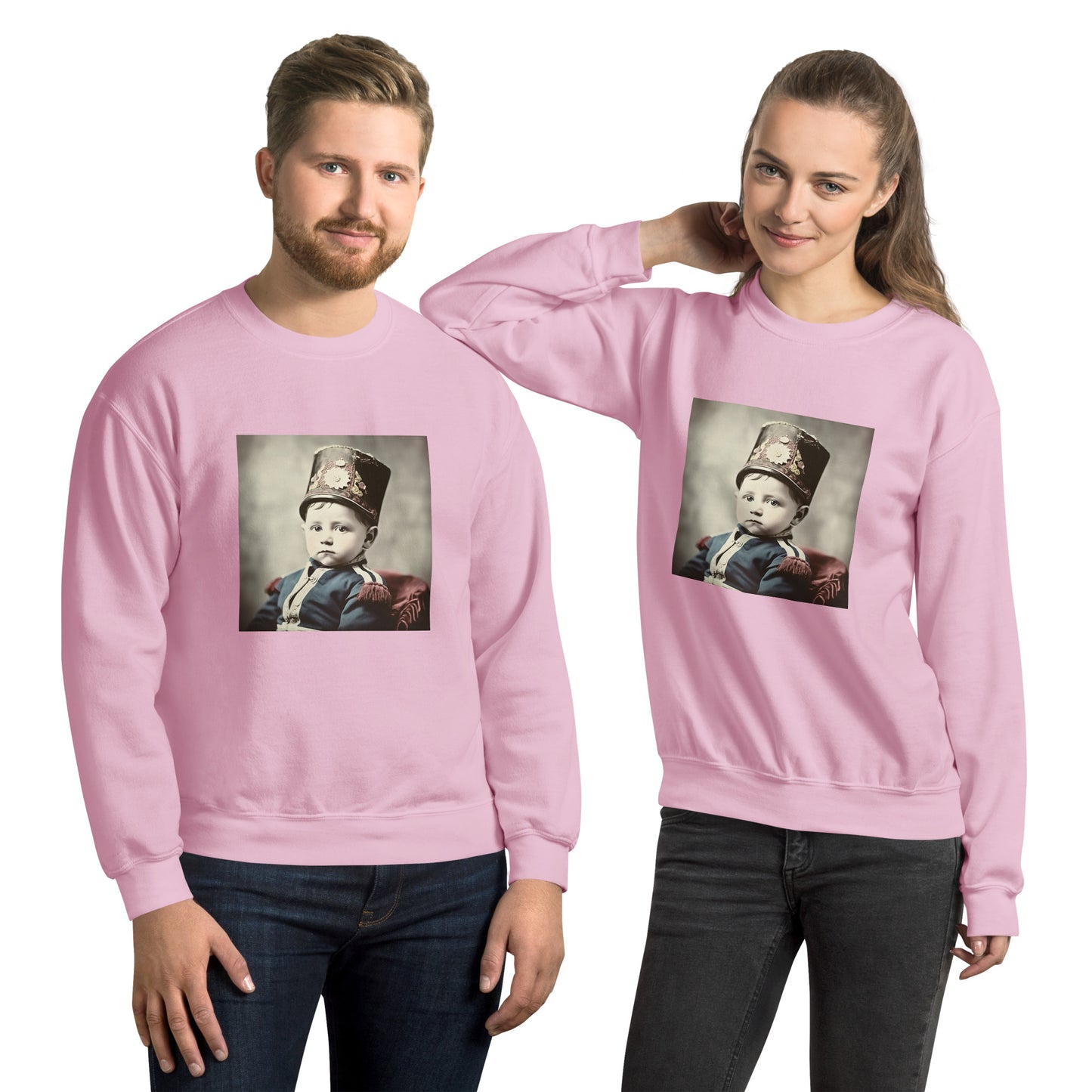 Sweatshirt Unisex / Air Spun Cotton / Portrait Napoleon Carlo III