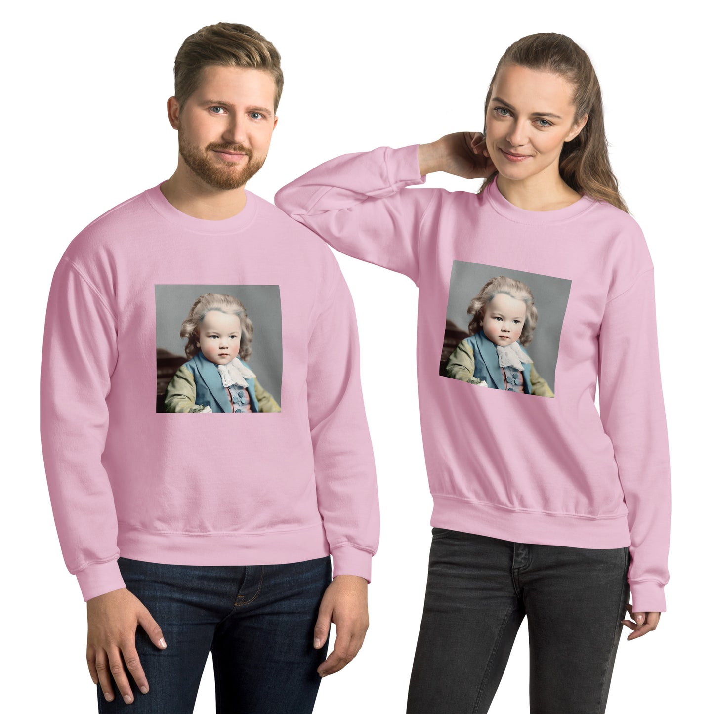 Sweatshirt Unisex / Air Spun Cotton / Portrait Johann Sebastian V