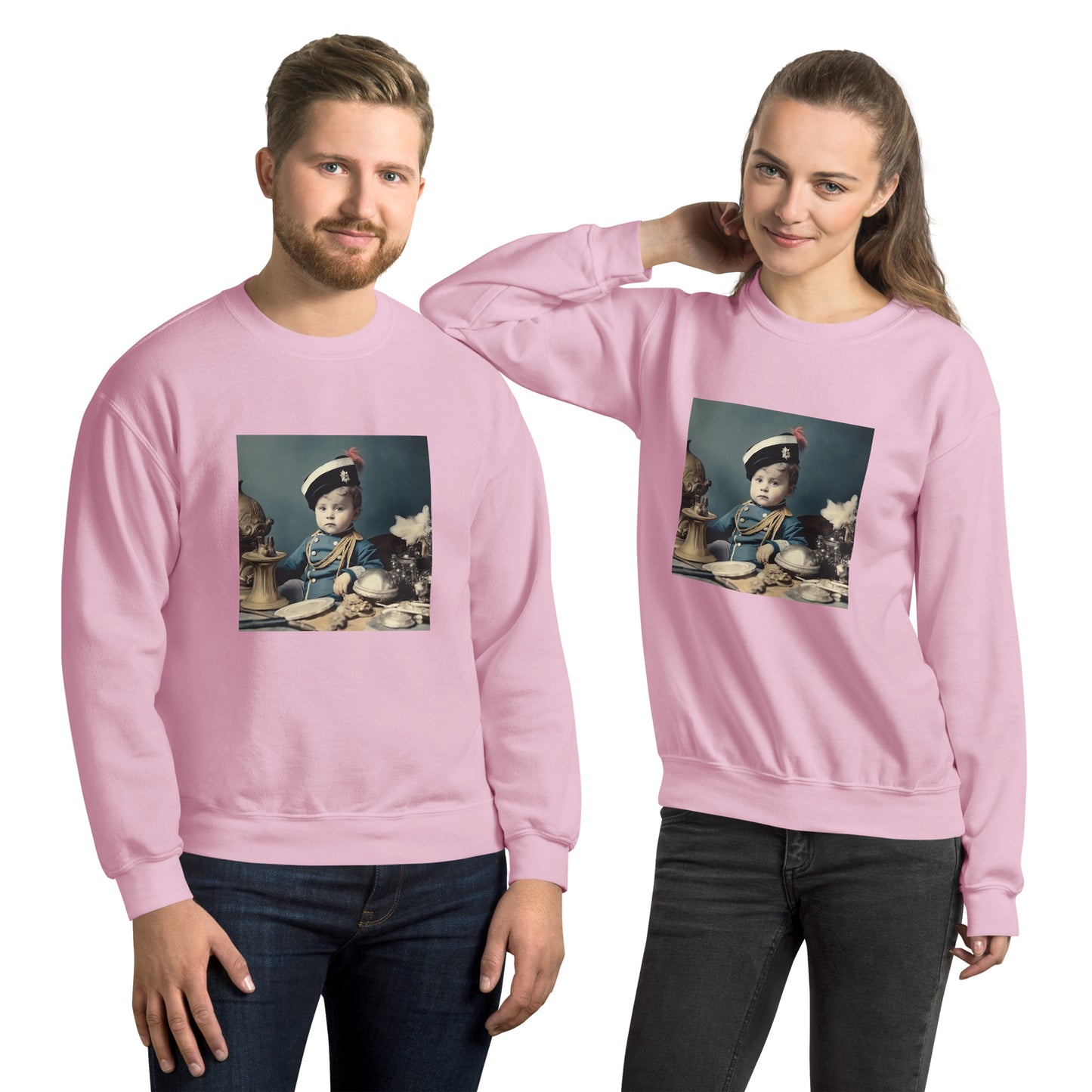 Sweatshirt Unisex / Air Spun Cotton / Portrait Napoleon Carlo VIII