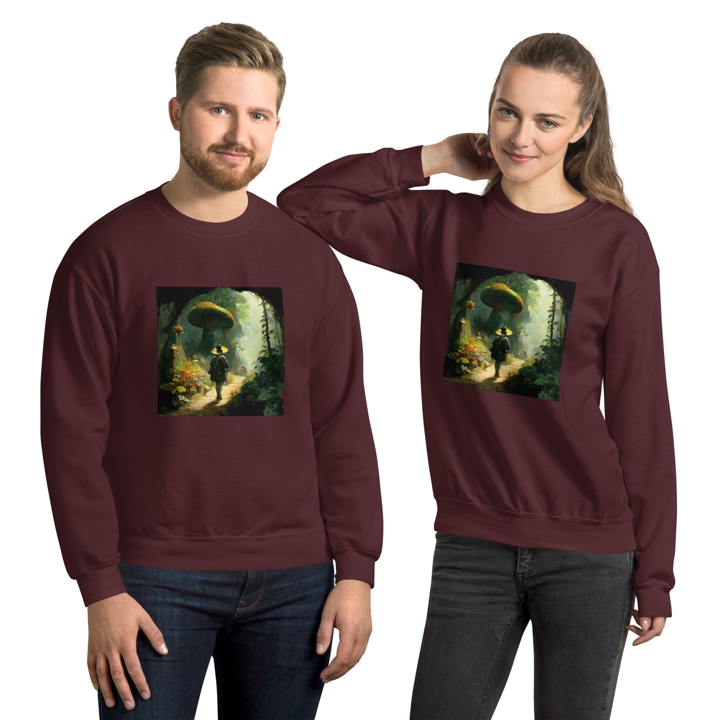 Sweatshirt Unisex / Air Spun Cotton / Fairytale Forest #2