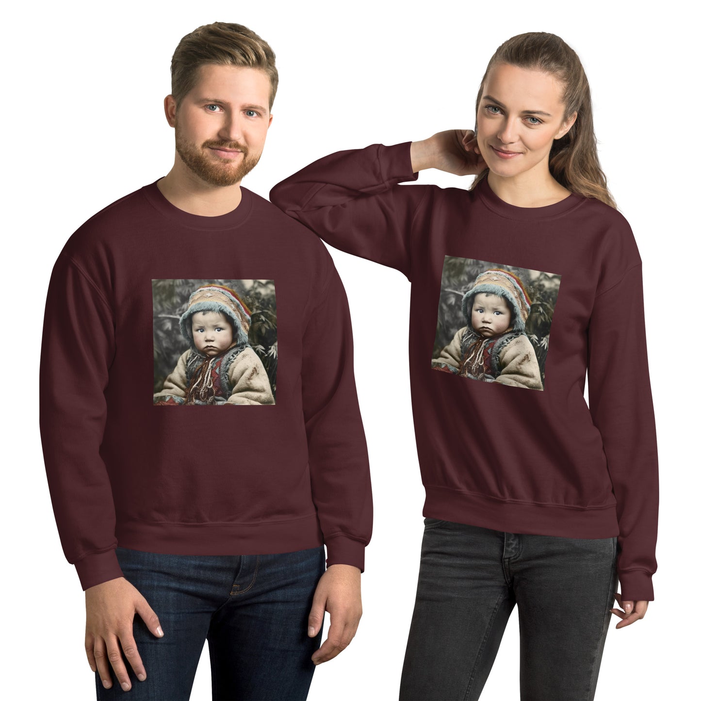 Sweatshirt Unisex / Air Spun Cotton / Portrait Koelbjerg Child I