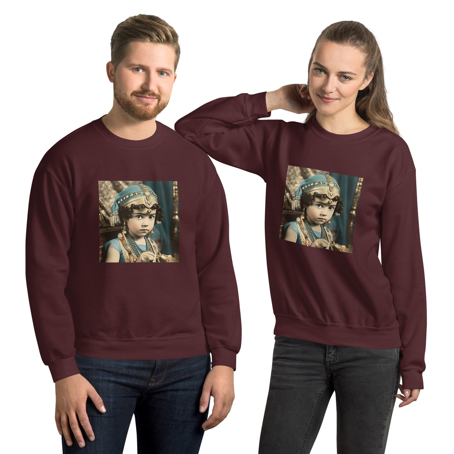 Sweatshirt Unisex / Air Spun Cotton / Portrait Cleopatra Philopator II