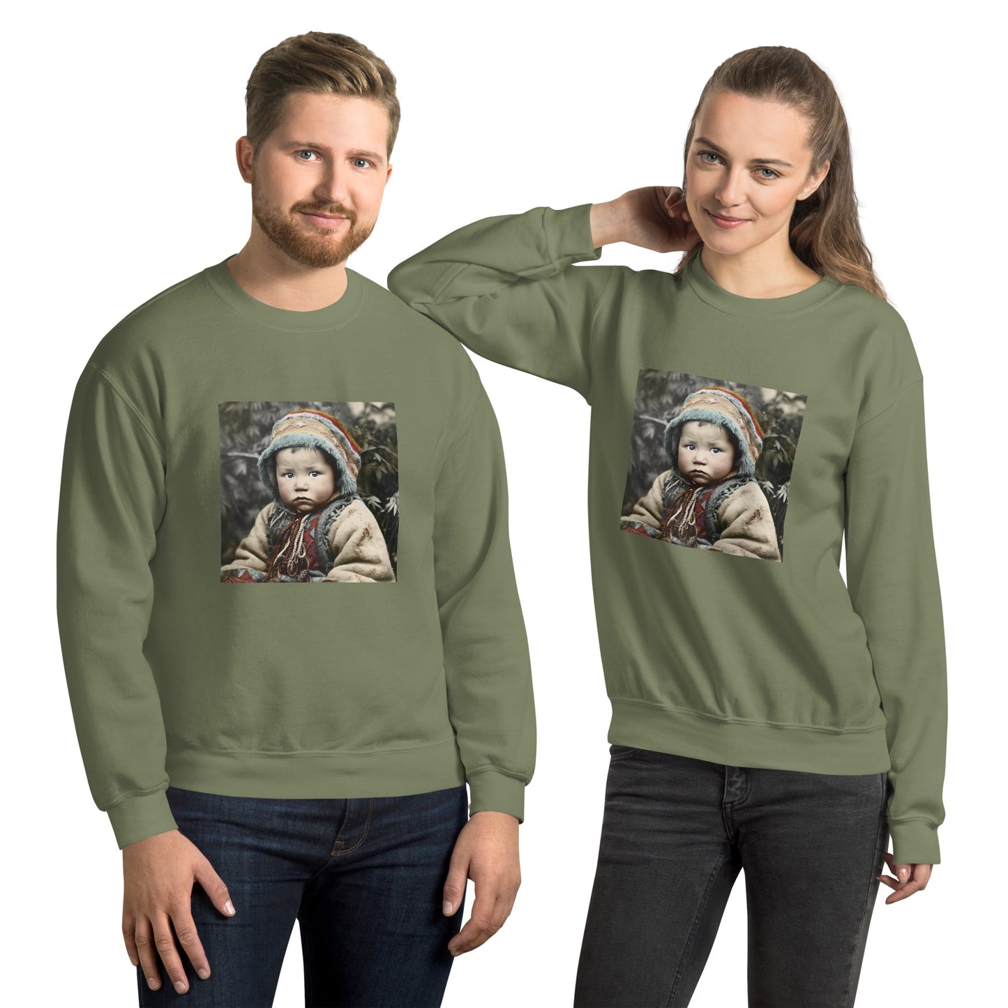 Sweatshirt Unisex / Air Spun Cotton / Portrait Koelbjerg Child I