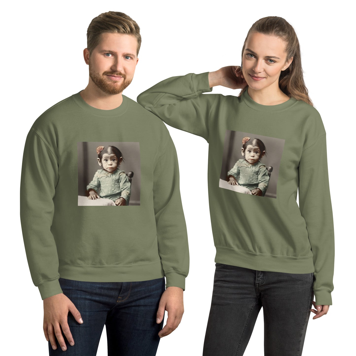 Sweatshirt Unisex / Air Spun Cotton / Portrait Lucy Dinkinesh I