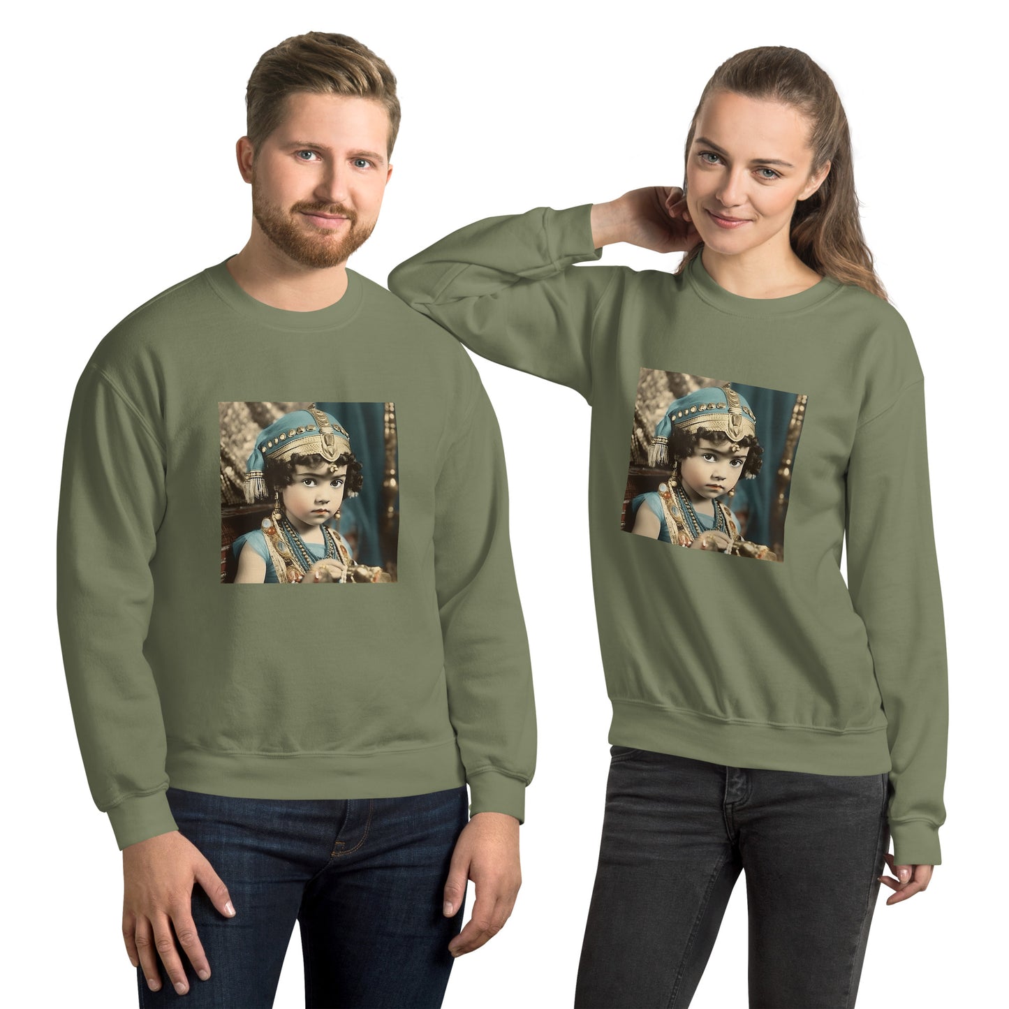 Sweatshirt Unisex / Air Spun Cotton / Portrait Cleopatra Philopator II