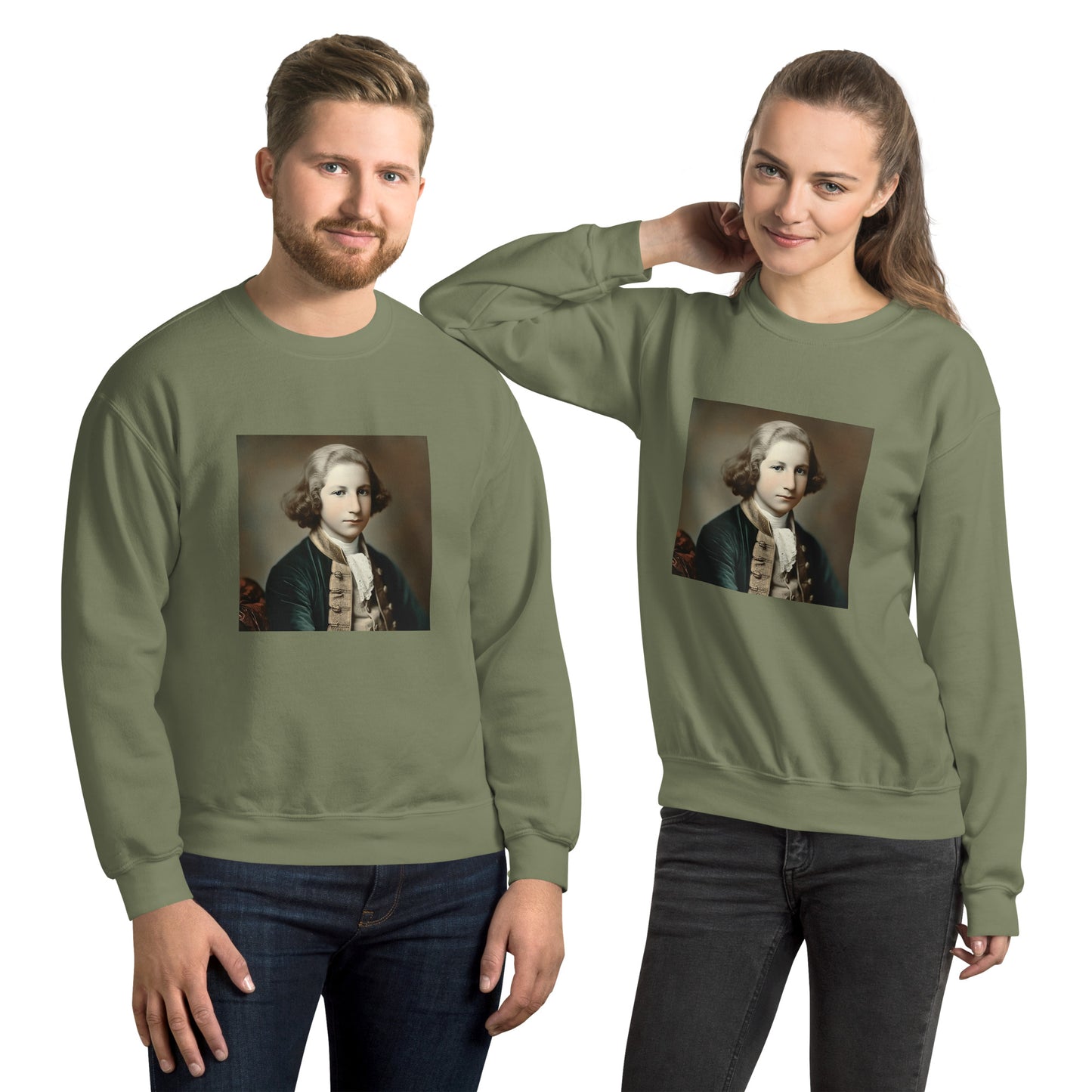 Sweatshirt Unisex / Air Spun Cotton / Portrait George Augustine I