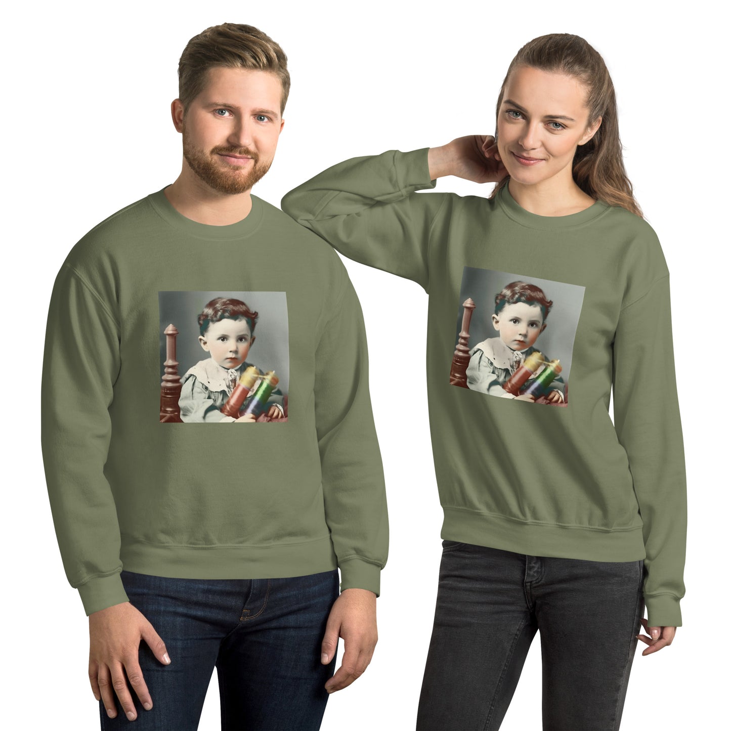 Sweatshirt Unisex / Air Spun Cotton / Portrait Nikola Milutin I