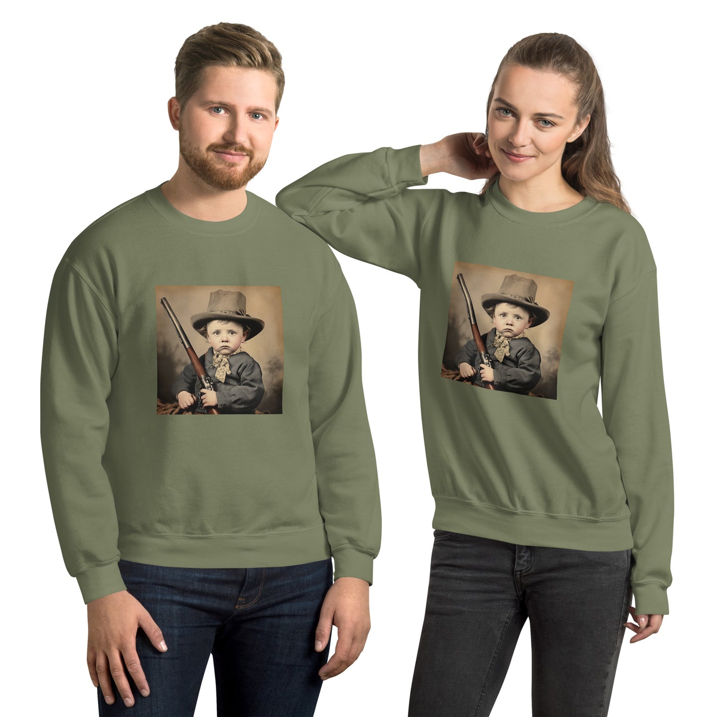 Sweatshirt Unisex / Air Spun Cotton / Portrait William 'Billy' Henry III