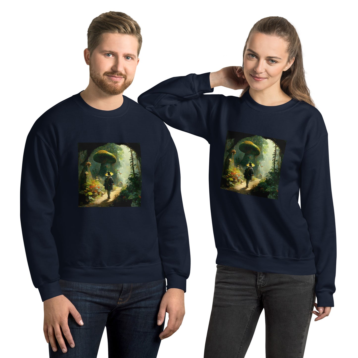 Sweatshirt Unisex / Air Spun Cotton / Fairytale Forest #2