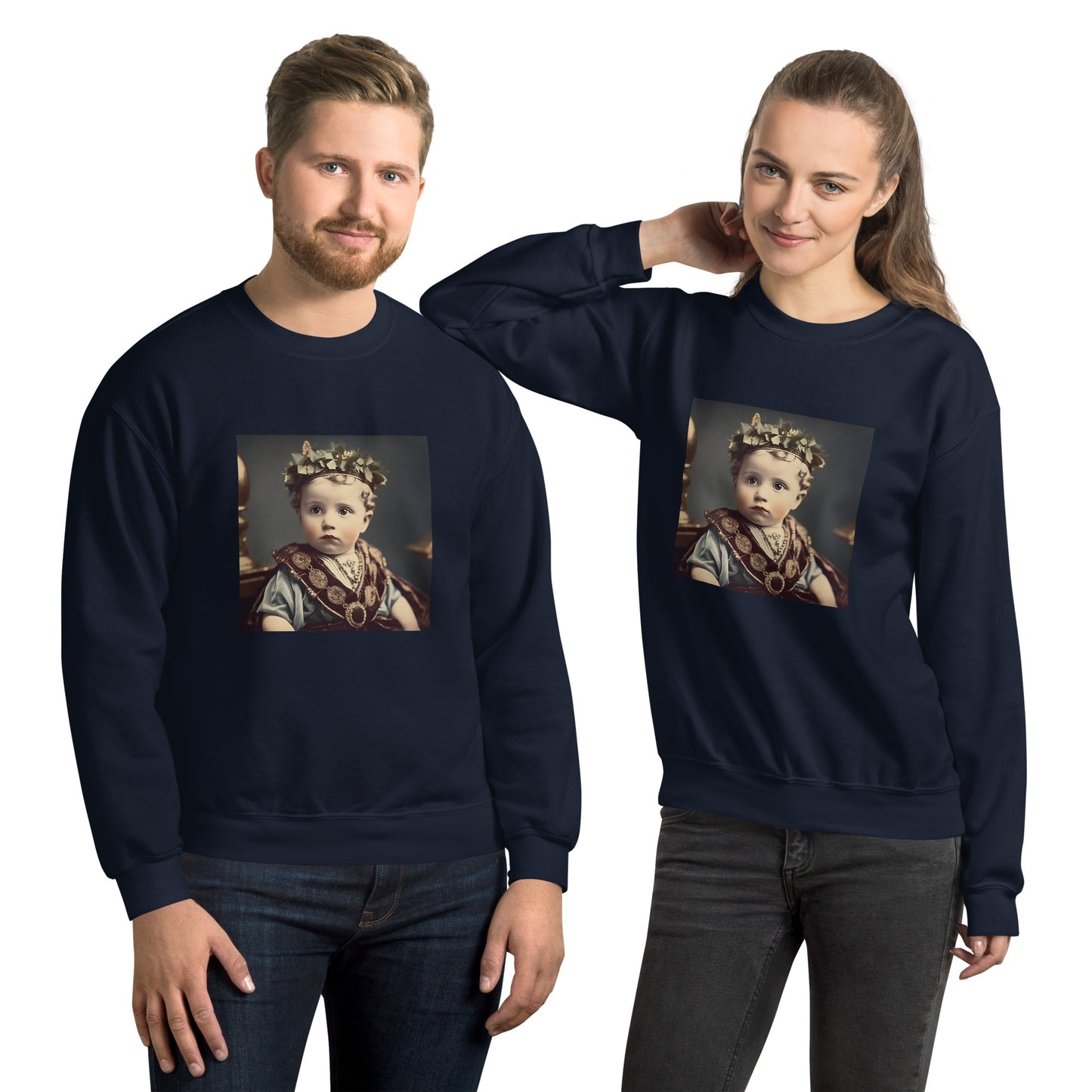 Sweatshirt Unisex / Air Spun Cotton / Portrait Gaius Julius I