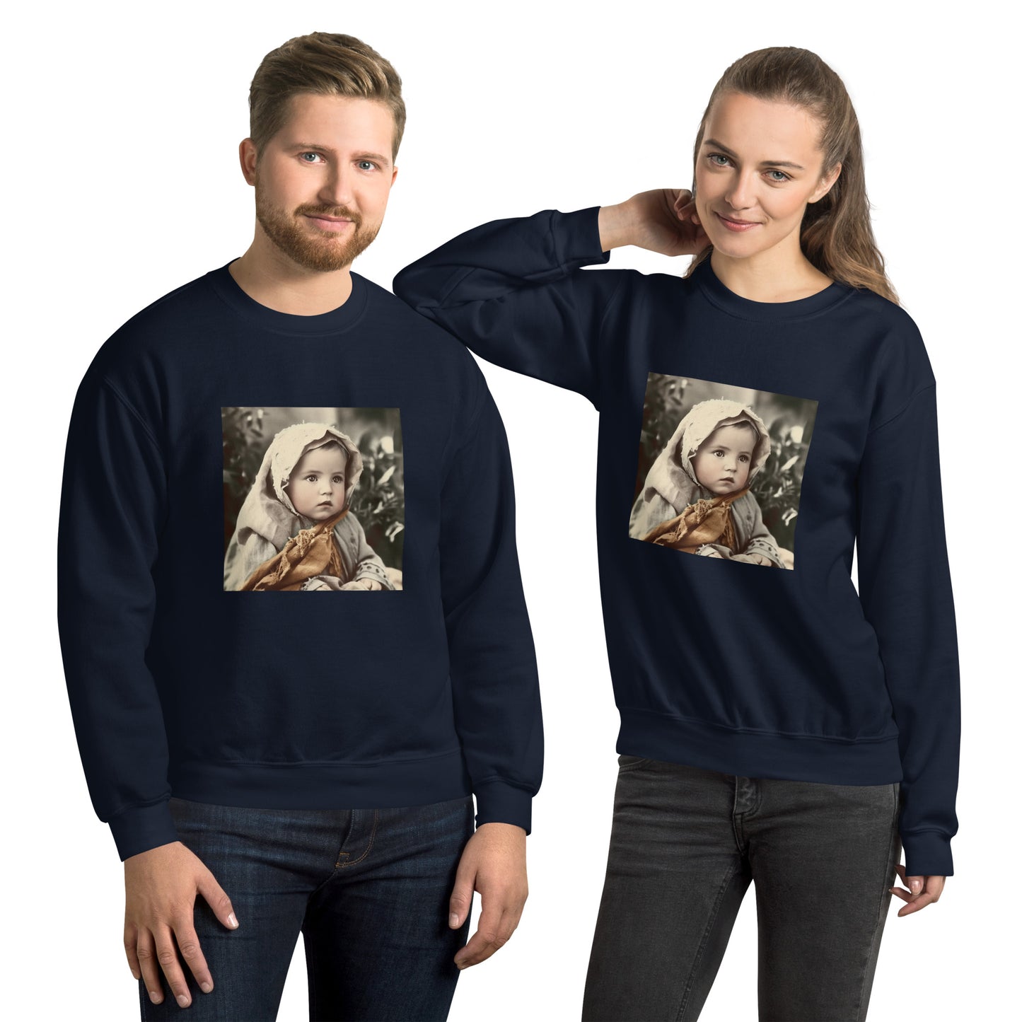 Sweatshirt Unisex / Air Spun Cotton / Portrait Jesus Nazareth I