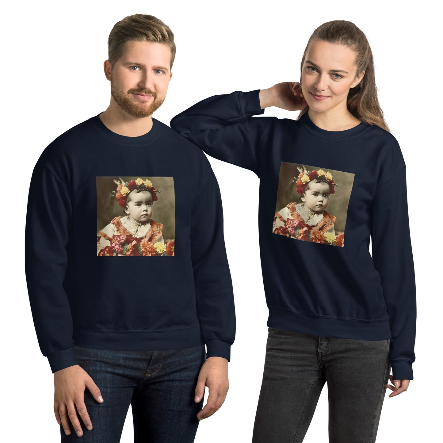 Sweatshirt Unisex / Air Spun Cotton / Portrait Magdalena Frida I