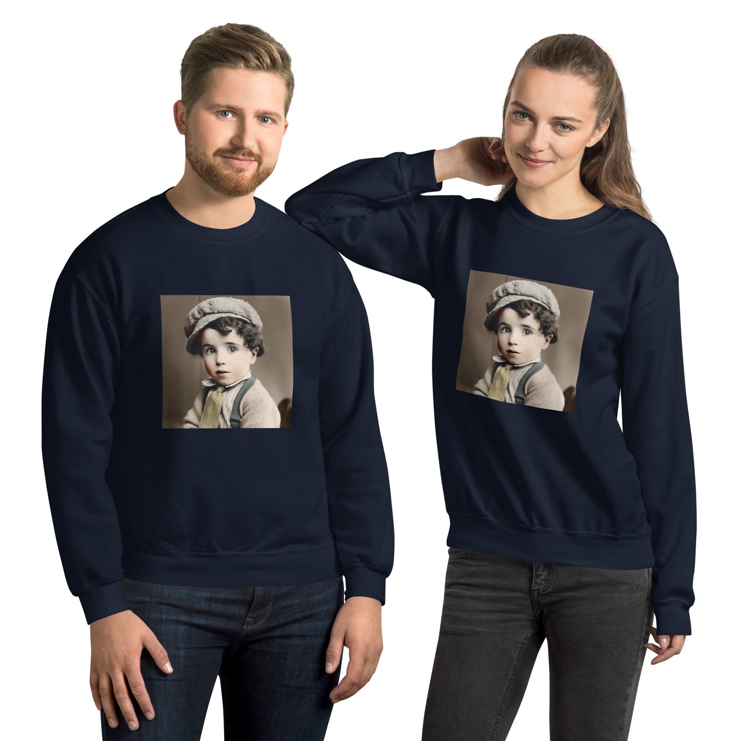 Sweatshirt Unisex / Air Spun Cotton / Portrait Charles 'Charlie' Spencer III