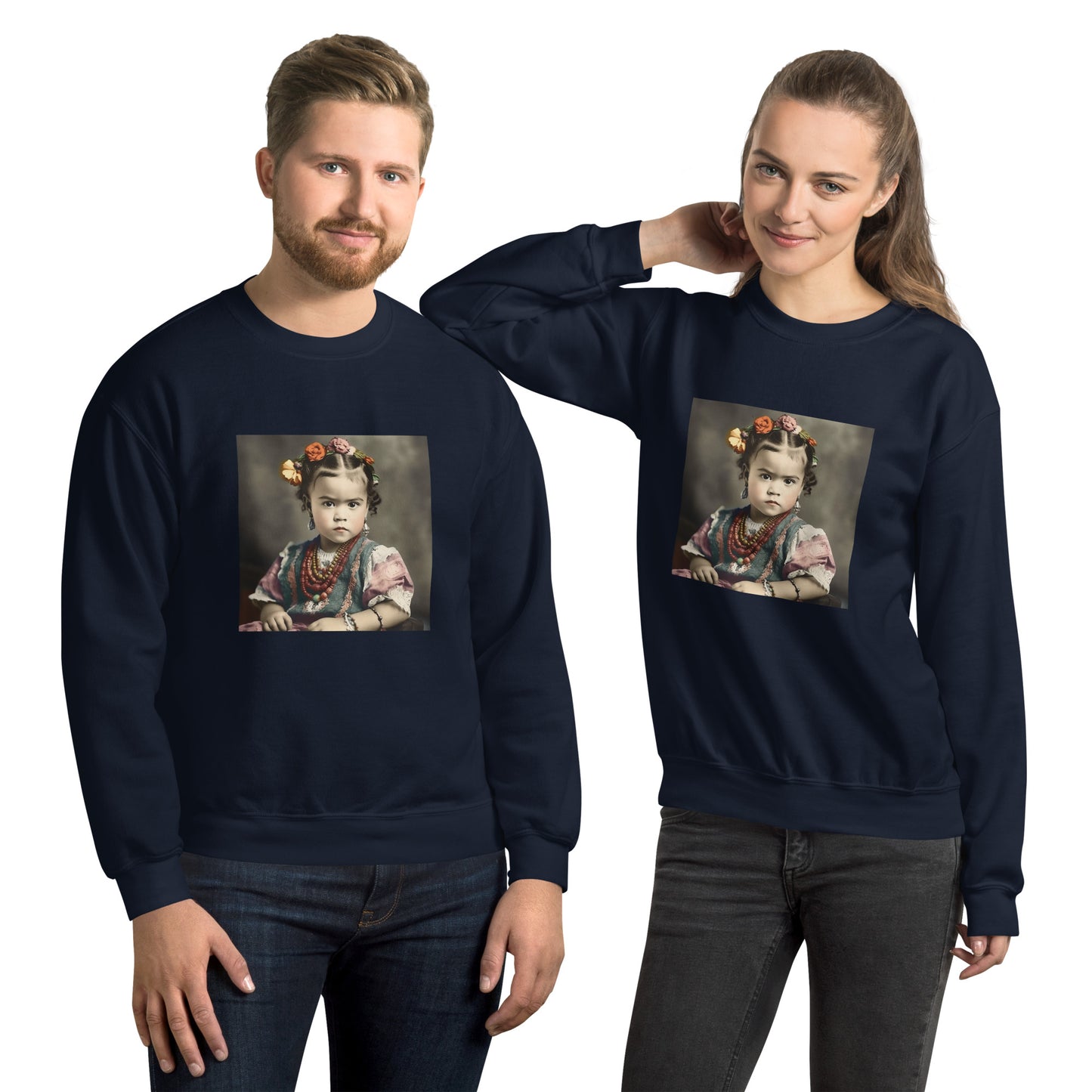 Sweatshirt Unisex / Air Spun Cotton / Portrait Magdalena Frida VIII