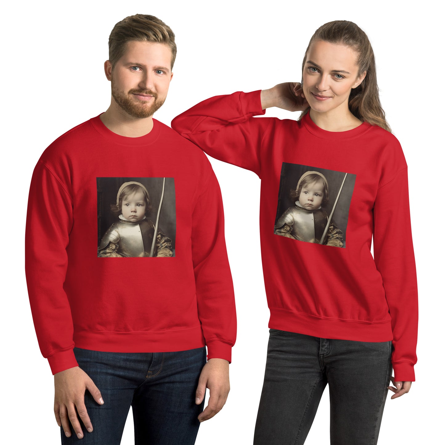 Sweatshirt Unisex / Air Spun Cotton / Portrait Jeanne 'Joan' Arc II