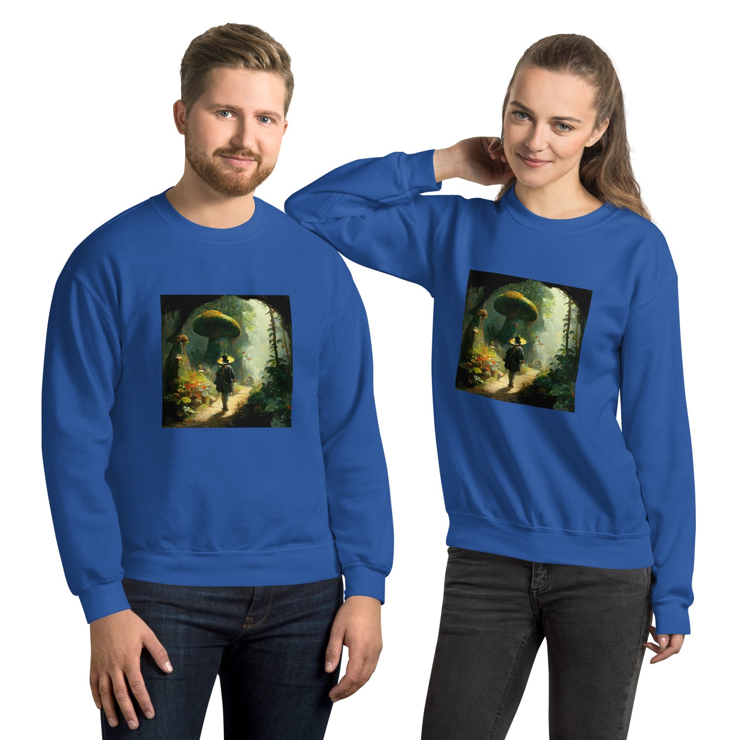 Sweatshirt Unisex / Air Spun Cotton / Fairytale Forest #2