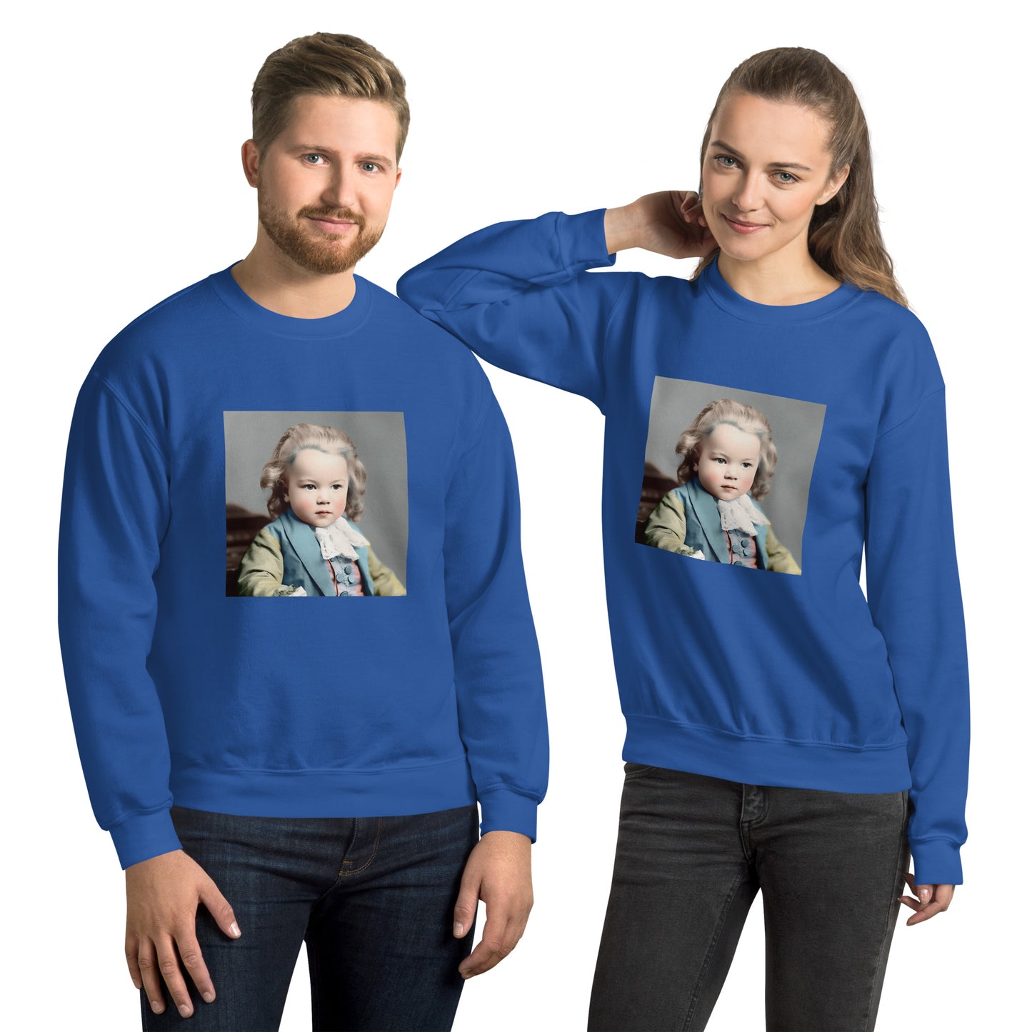 Sweatshirt Unisex / Air Spun Cotton / Portrait Johann Sebastian V