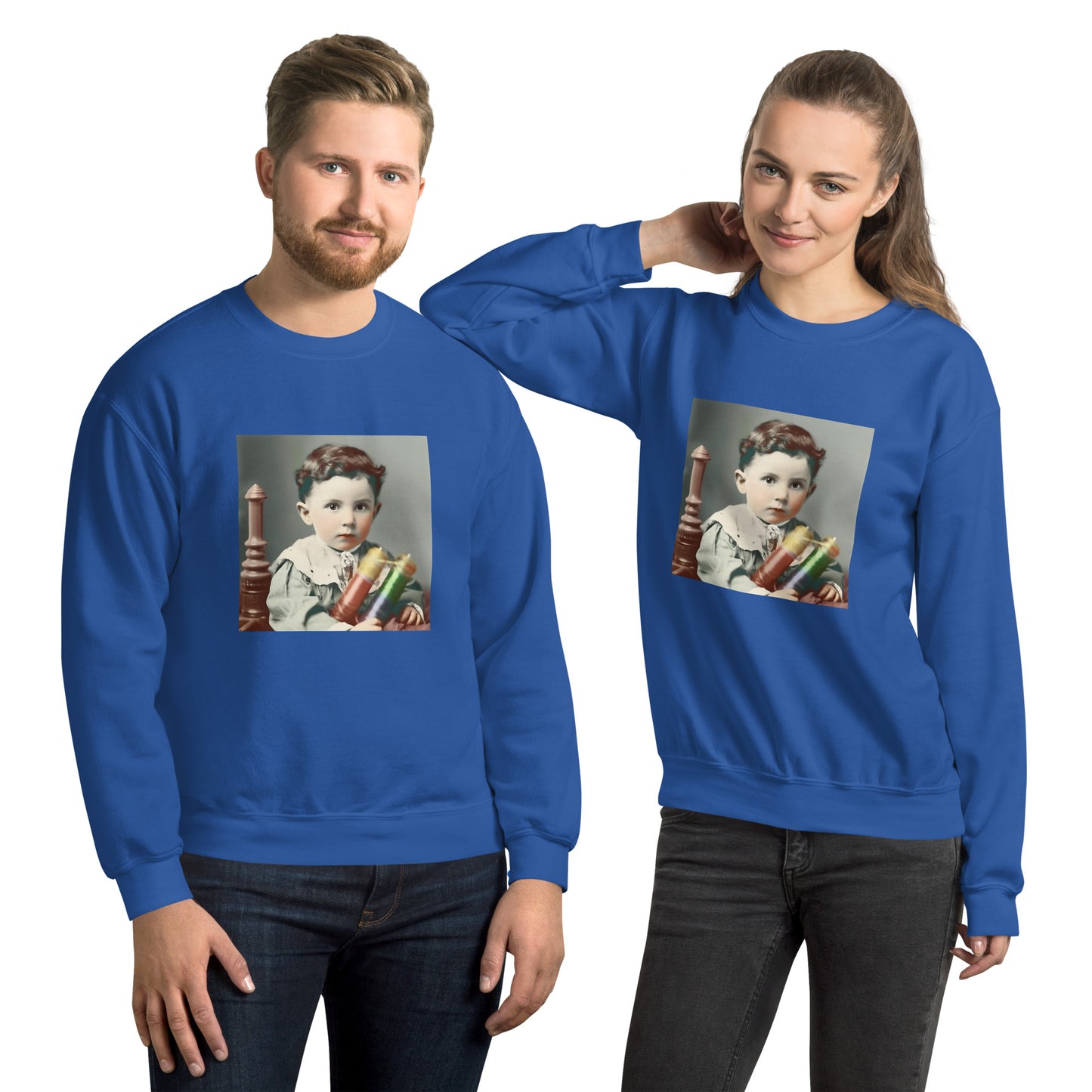 Sweatshirt Unisex / Air Spun Cotton / Portrait Nikola Milutin I