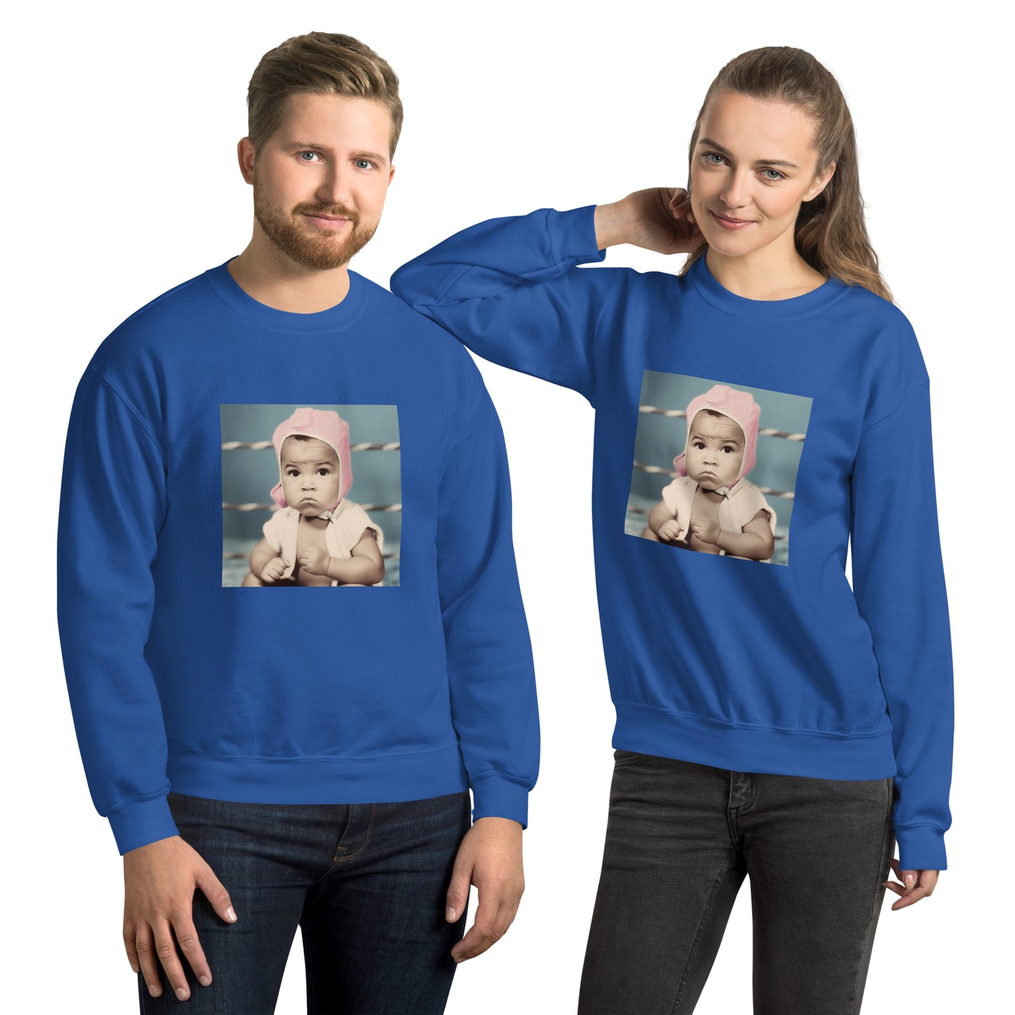 Sweatshirt Unisex / Air Spun Cotton / Portrait Cassius 'Muhammad' Marcellus III