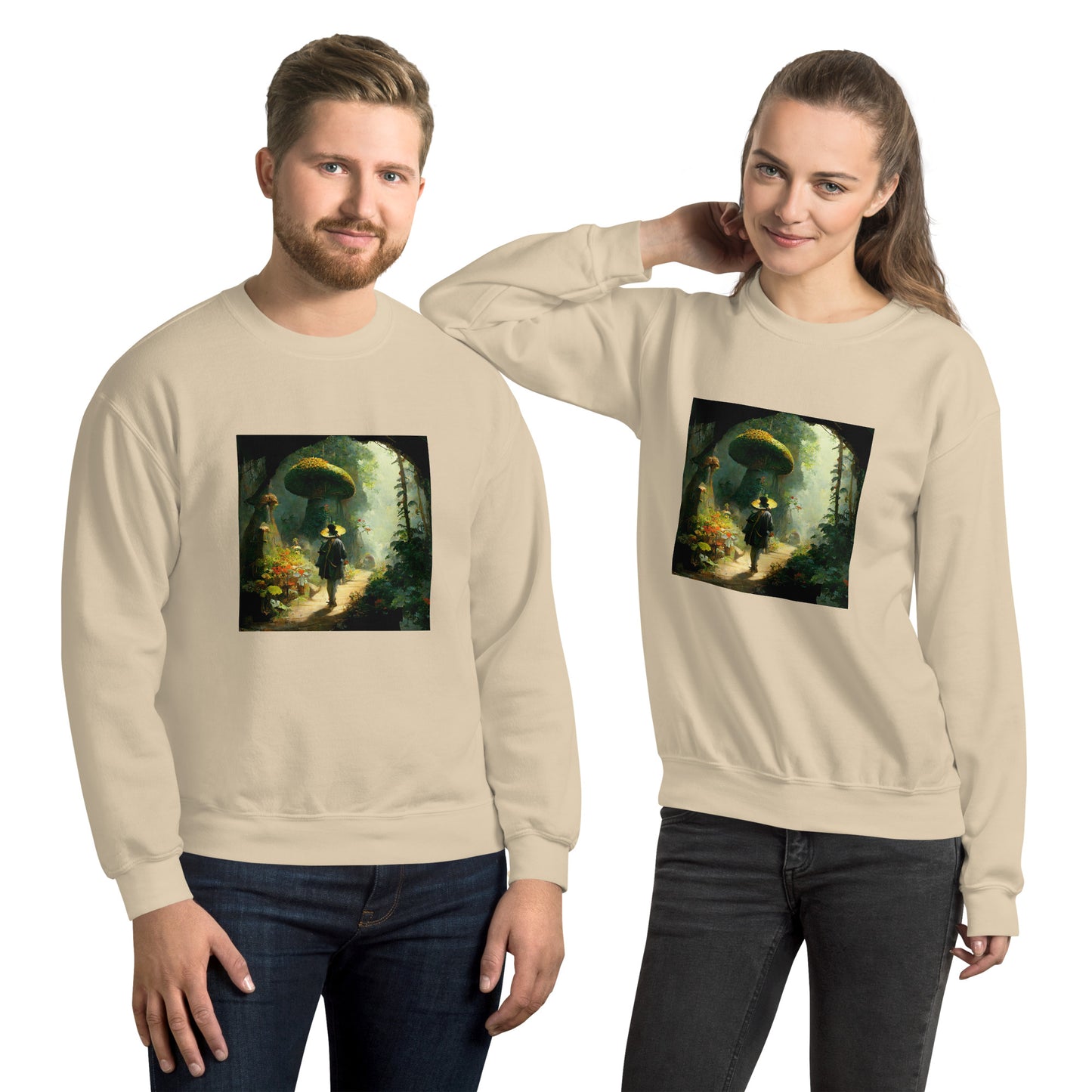 Sweatshirt Unisex / Air Spun Cotton / Fairytale Forest #2