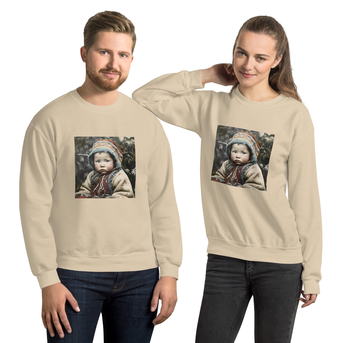 Sweatshirt Unisex / Air Spun Cotton / Portrait Koelbjerg Child I