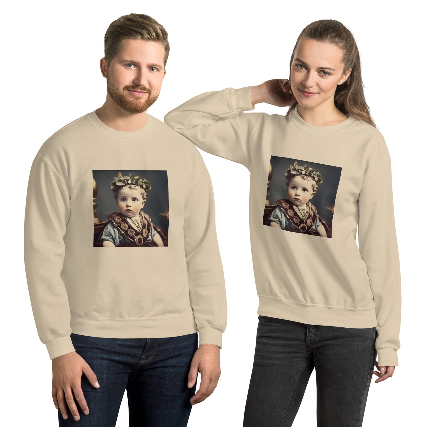 Sweatshirt Unisex / Air Spun Cotton / Portrait Gaius Julius I