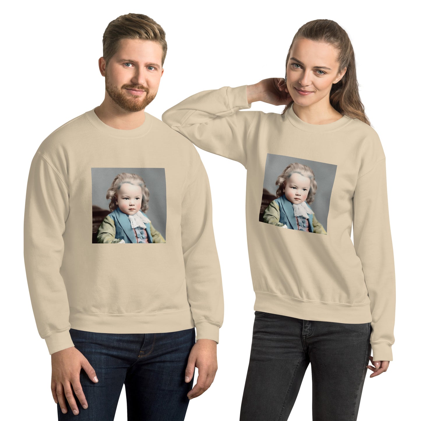 Sweatshirt Unisex / Air Spun Cotton / Portrait Johann Sebastian V