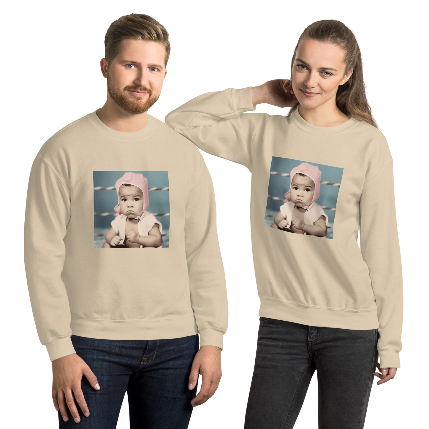 Sweatshirt Unisex / Air Spun Cotton / Portrait Cassius 'Muhammad' Marcellus III