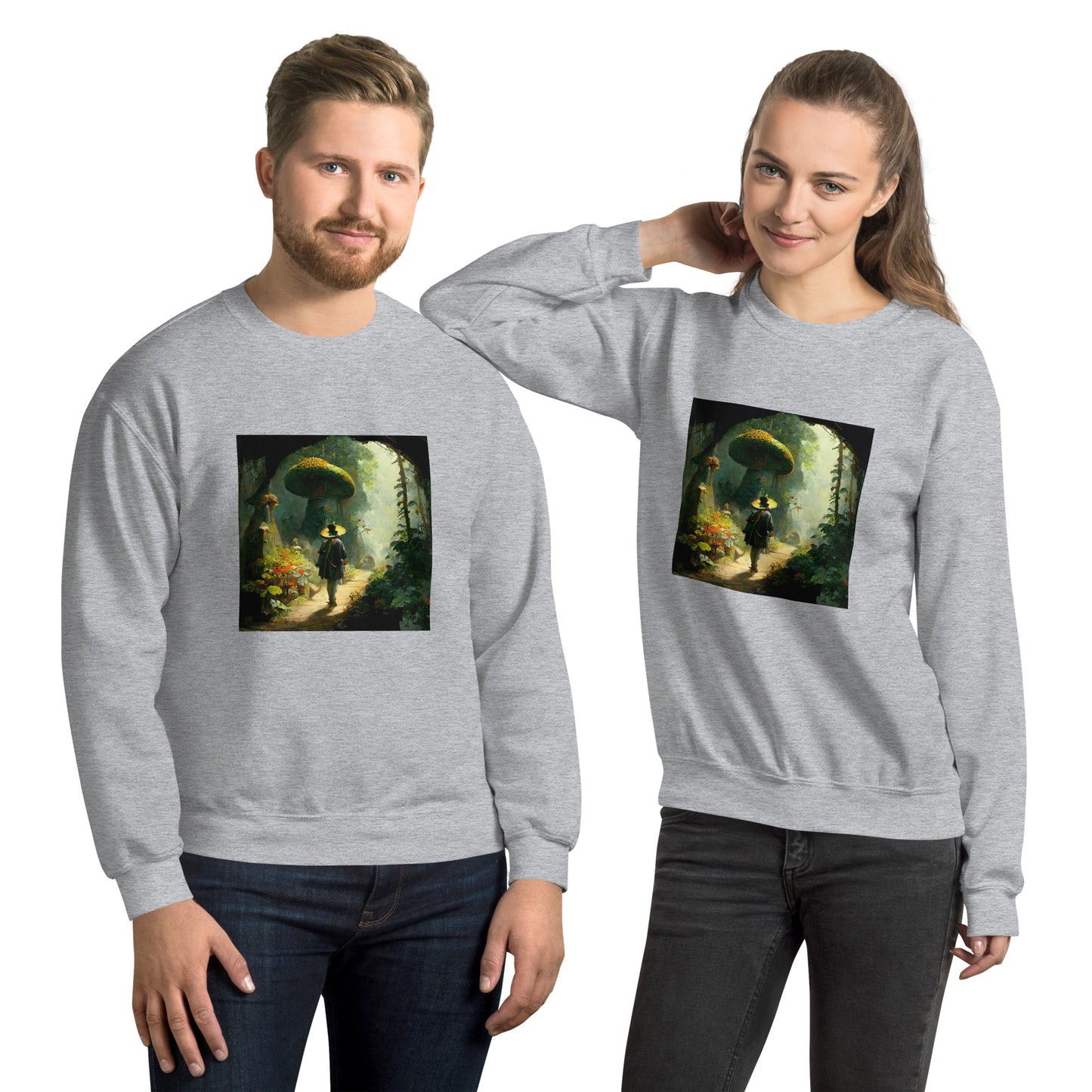 Sweatshirt Unisex / Air Spun Cotton / Fairytale Forest #2