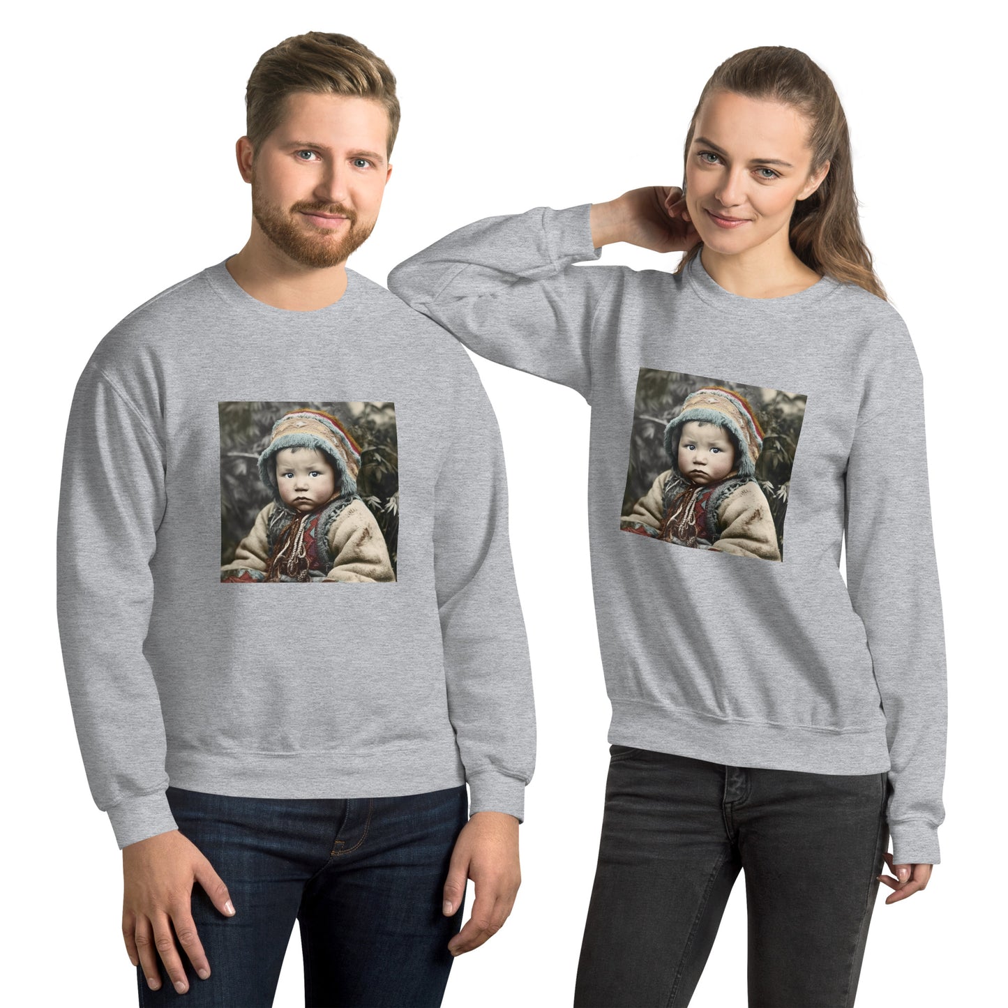 Sweatshirt Unisex / Air Spun Cotton / Portrait Koelbjerg Child I