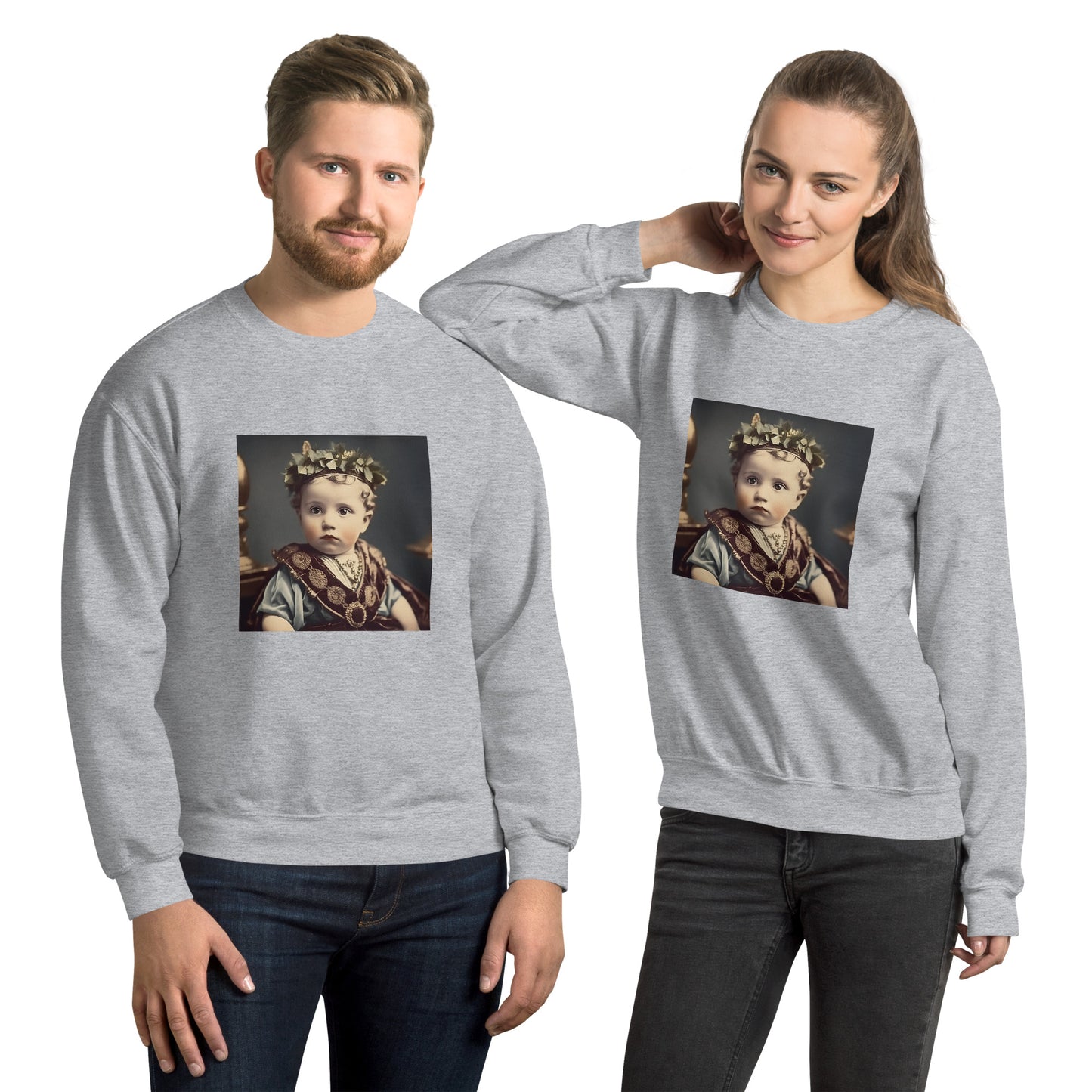 Sweatshirt Unisex / Air Spun Cotton / Portrait Gaius Julius I