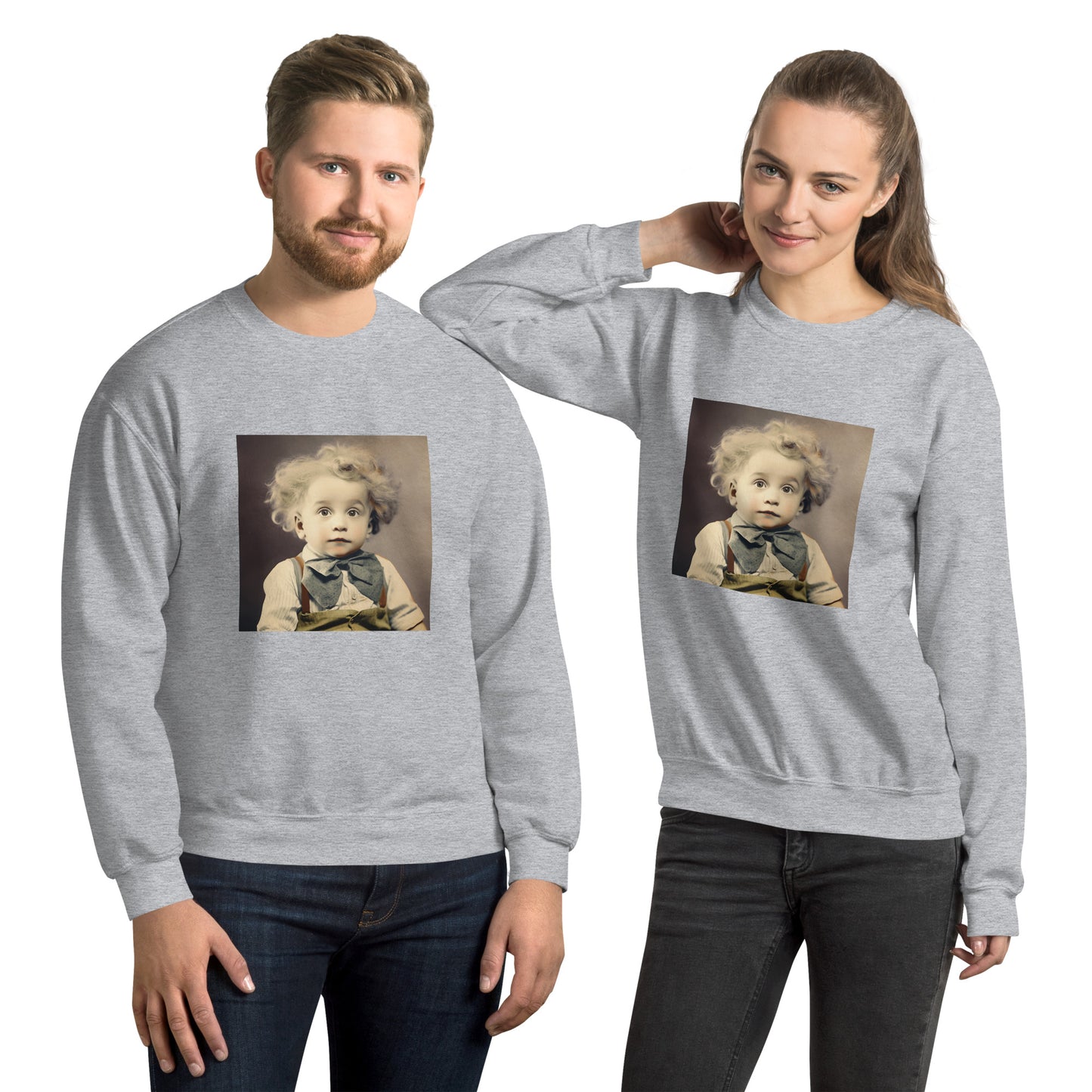 Sweatshirt Unisex / Air Spun Cotton / Portrait Albert Hermann II