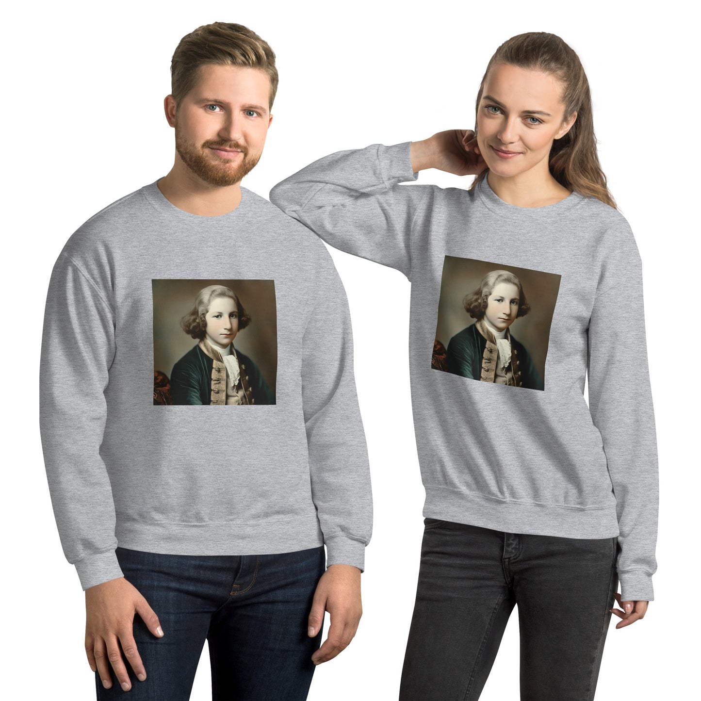 Sweatshirt Unisex / Air Spun Cotton / Portrait George Augustine I