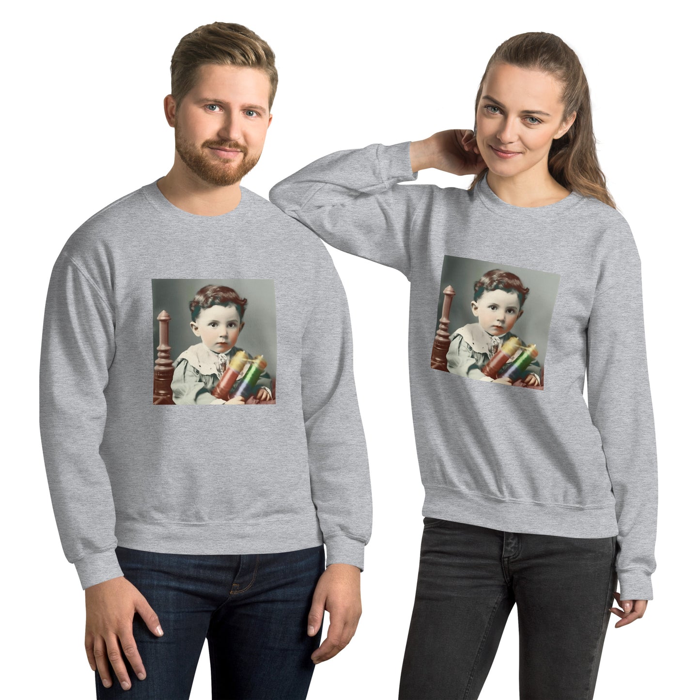 Sweatshirt Unisex / Air Spun Cotton / Portrait Nikola Milutin I