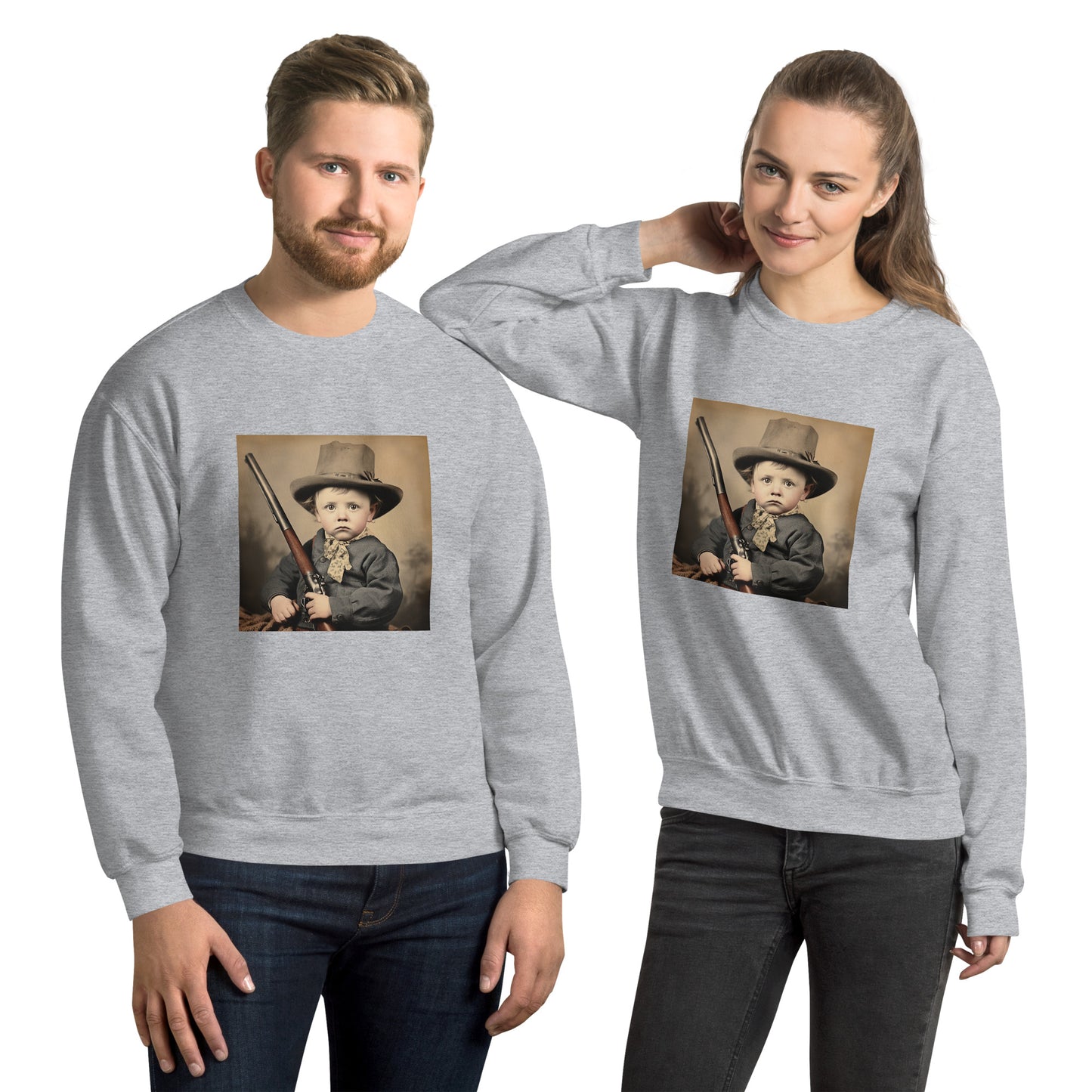 Sweatshirt Unisex / Air Spun Cotton / Portrait William 'Billy' Henry III