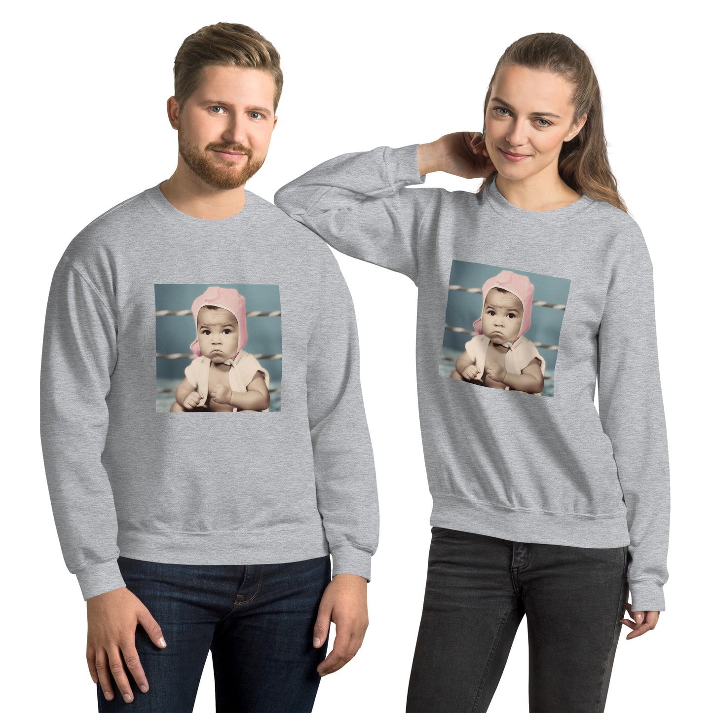 Sweatshirt Unisex / Air Spun Cotton / Portrait Cassius 'Muhammad' Marcellus III