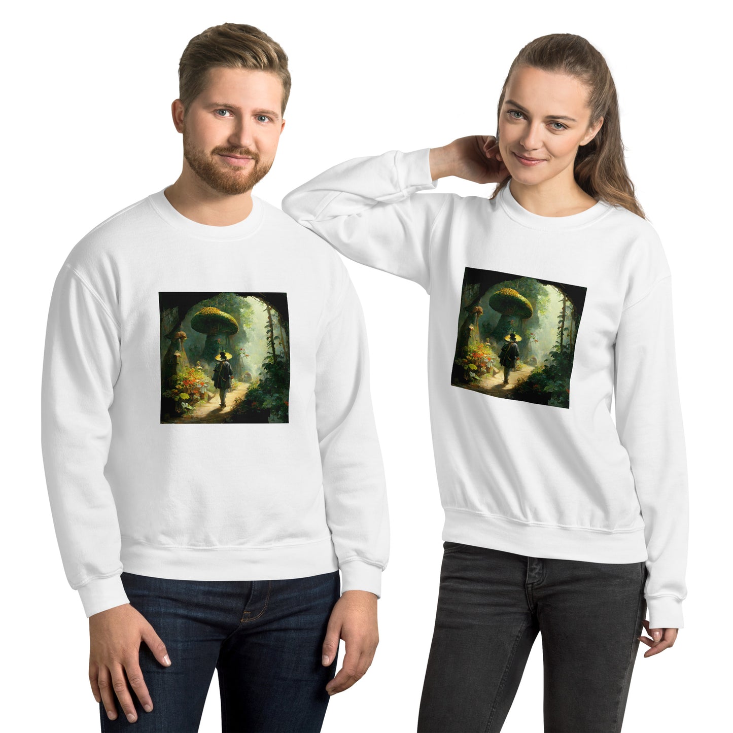 Sweatshirt Unisex / Air Spun Cotton / Fairytale Forest #2