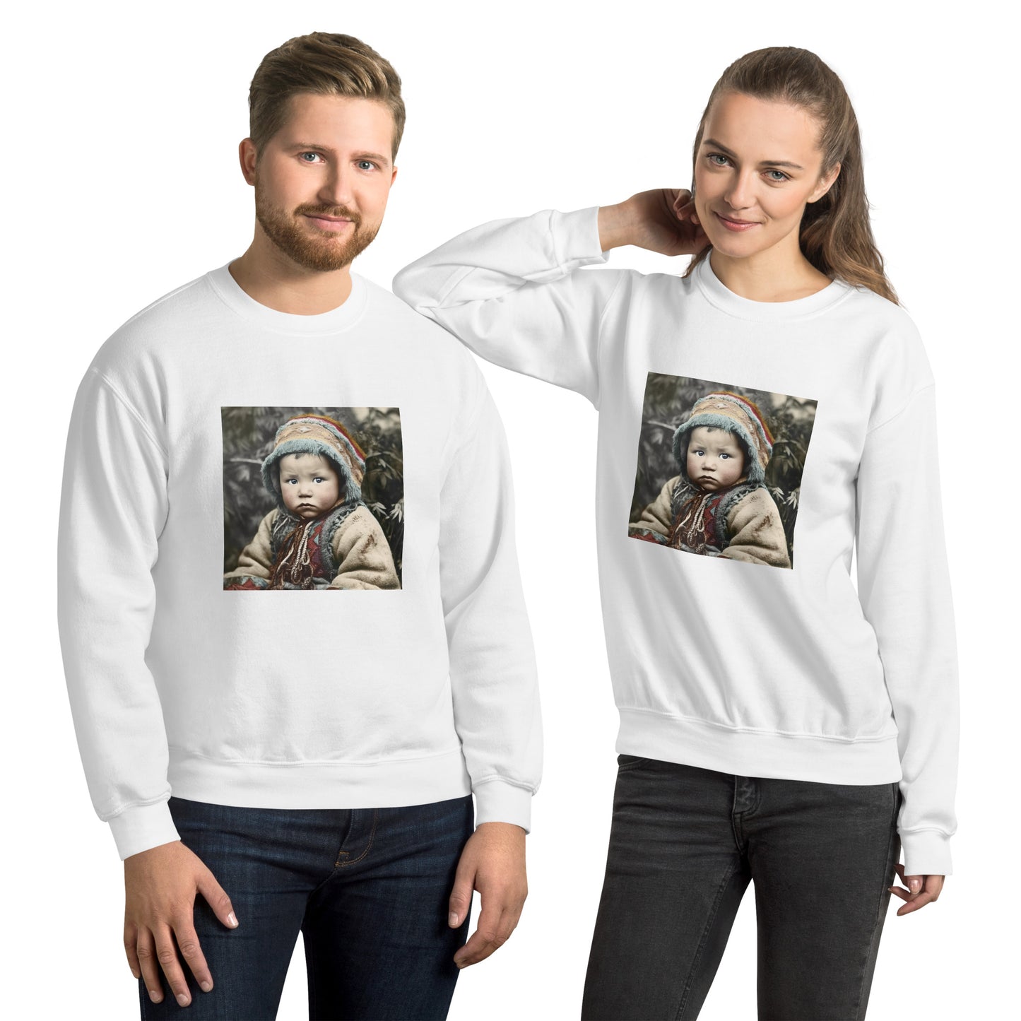 Sweatshirt Unisex / Air Spun Cotton / Portrait Koelbjerg Child I