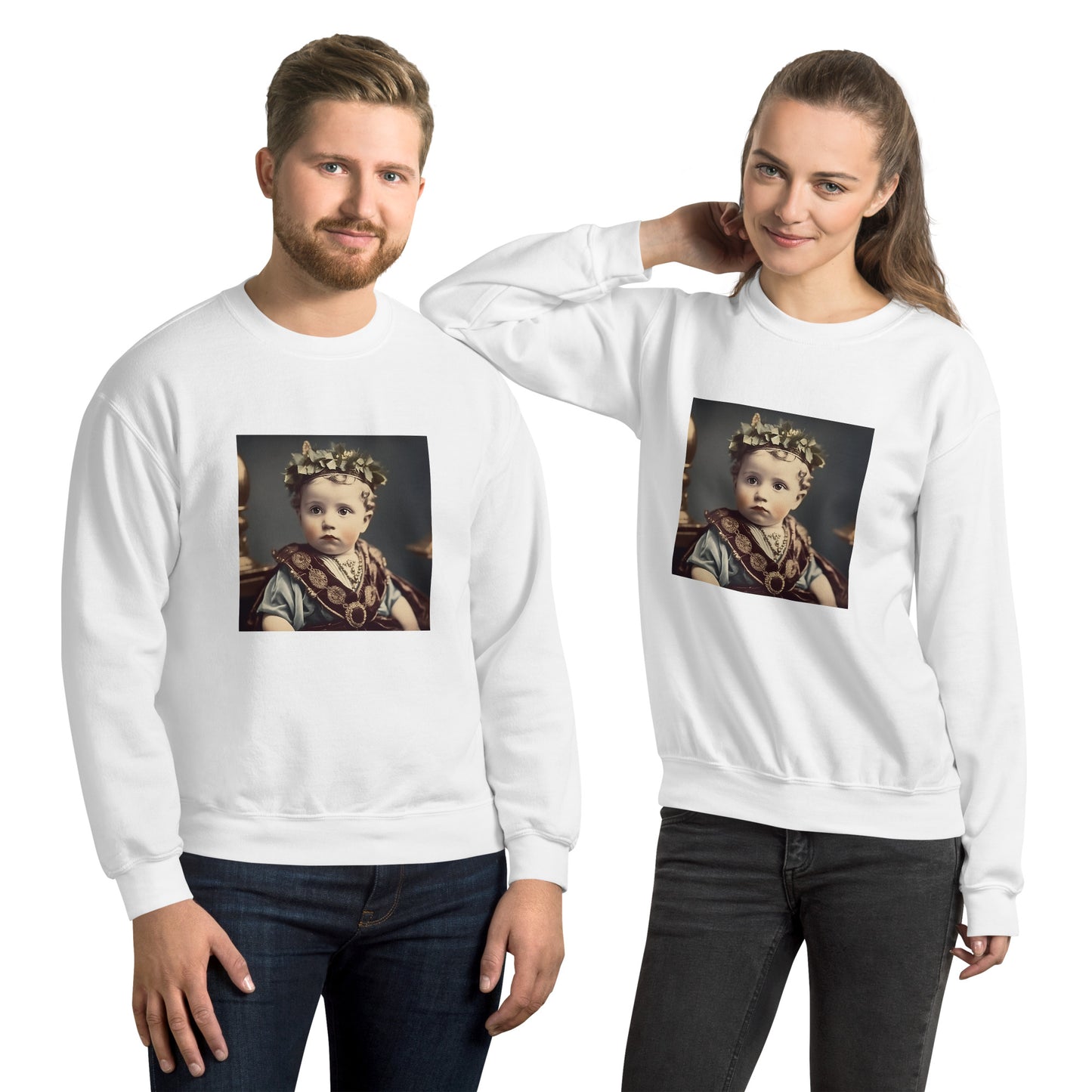 Sweatshirt Unisex / Air Spun Cotton / Portrait Gaius Julius I