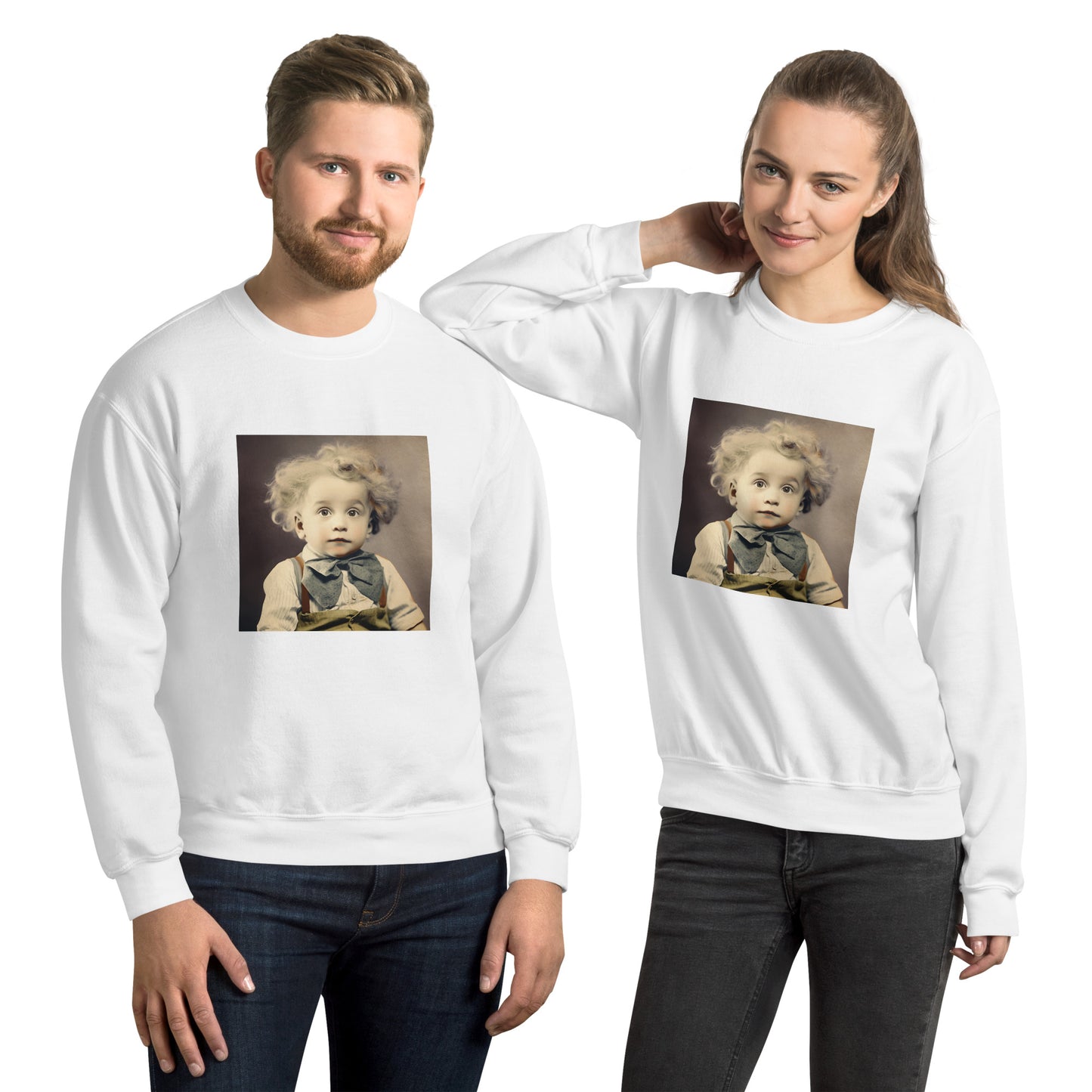 Sweatshirt Unisex / Air Spun Cotton / Portrait Albert Hermann II