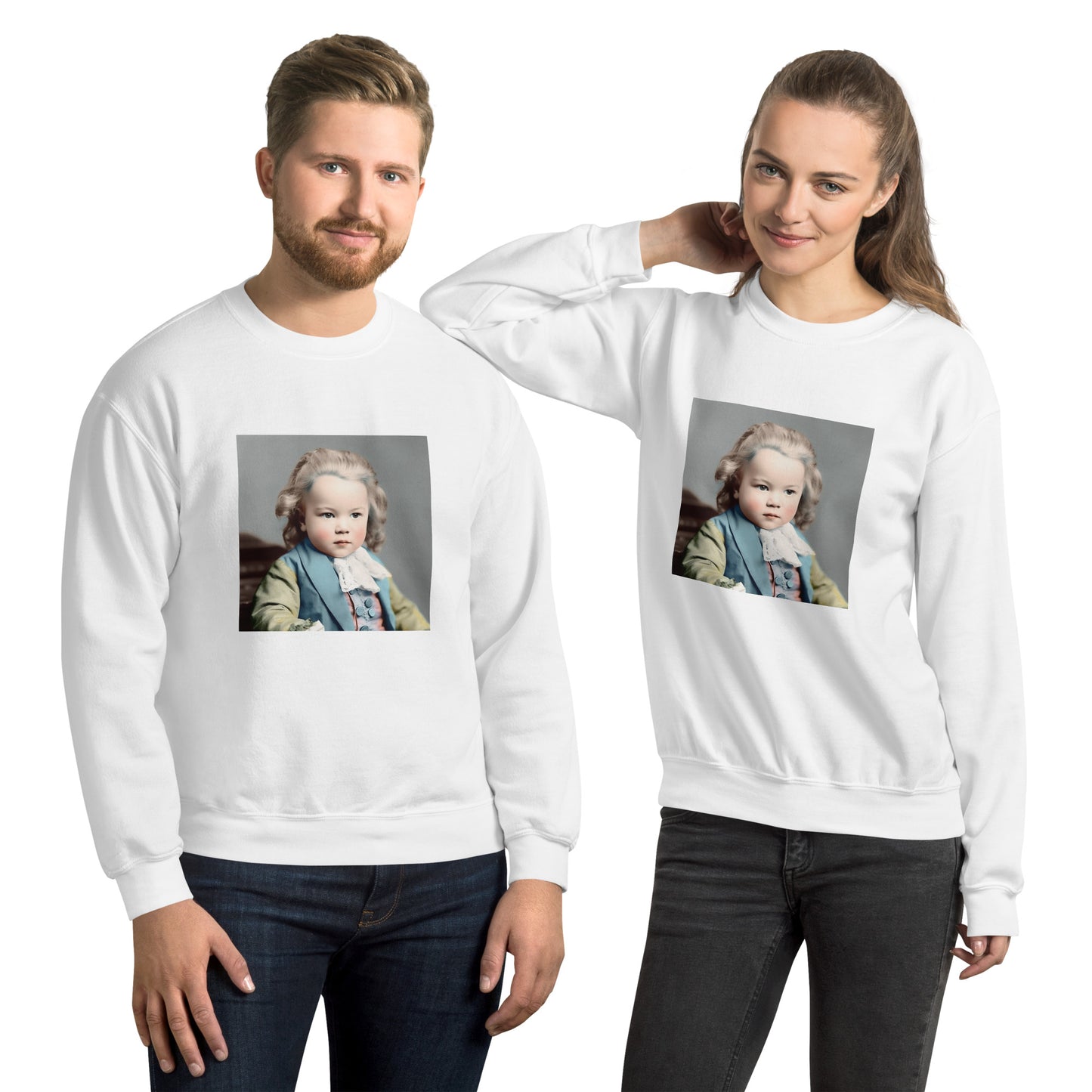 Sweatshirt Unisex / Air Spun Cotton / Portrait Johann Sebastian V