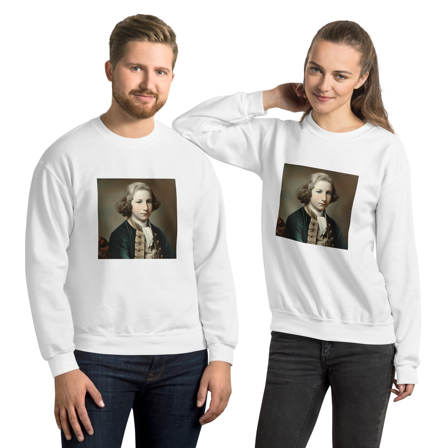 Sweatshirt Unisex / Air Spun Cotton / Portrait George Augustine I