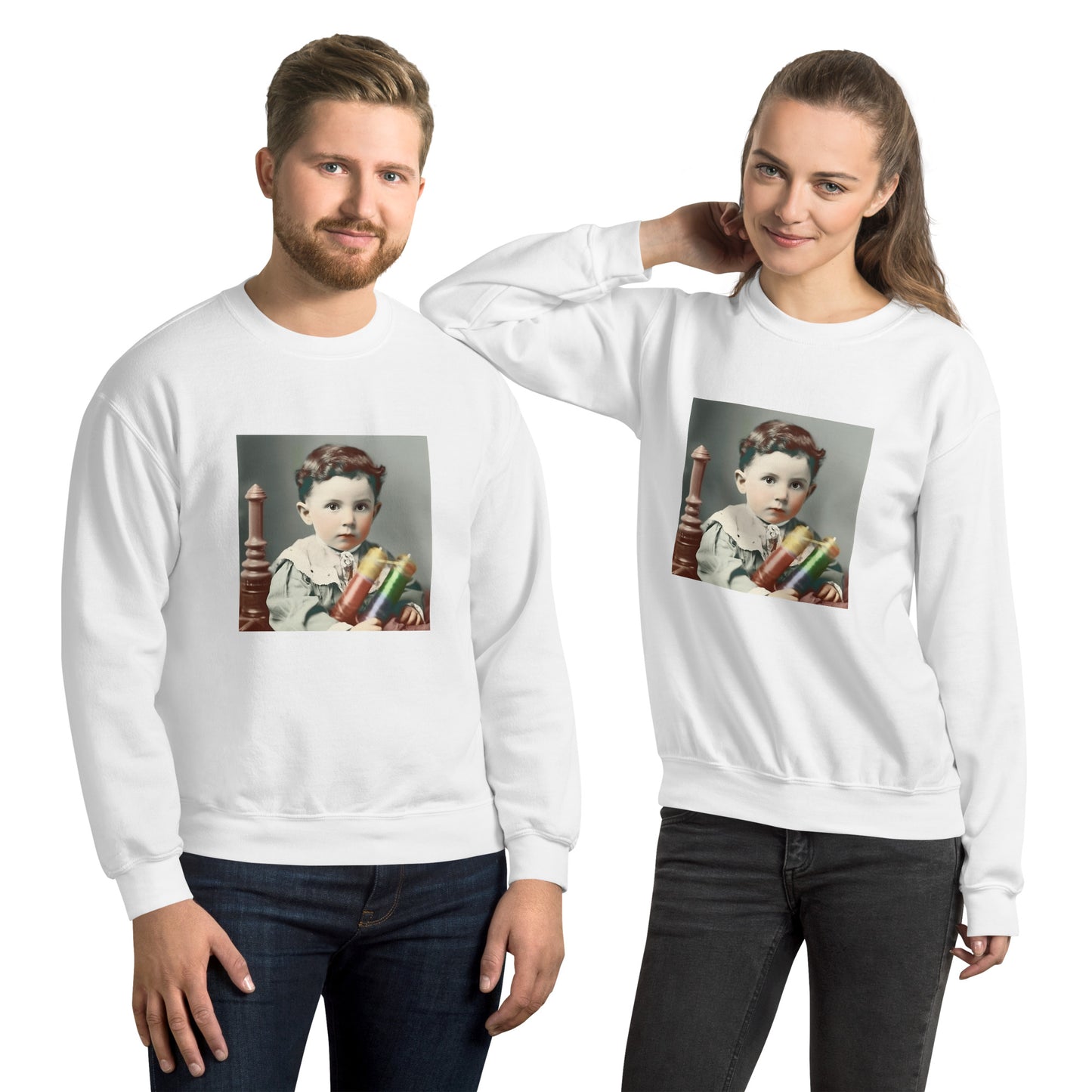 Sweatshirt Unisex / Air Spun Cotton / Portrait Nikola Milutin I