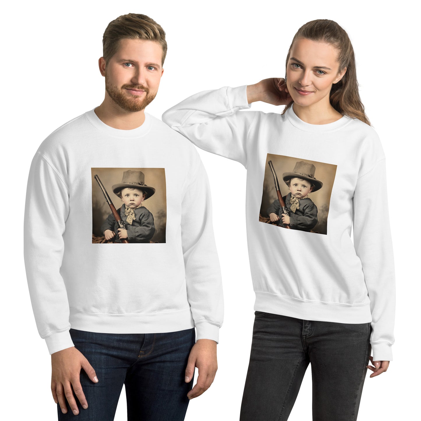 Sweatshirt Unisex / Air Spun Cotton / Portrait William 'Billy' Henry III