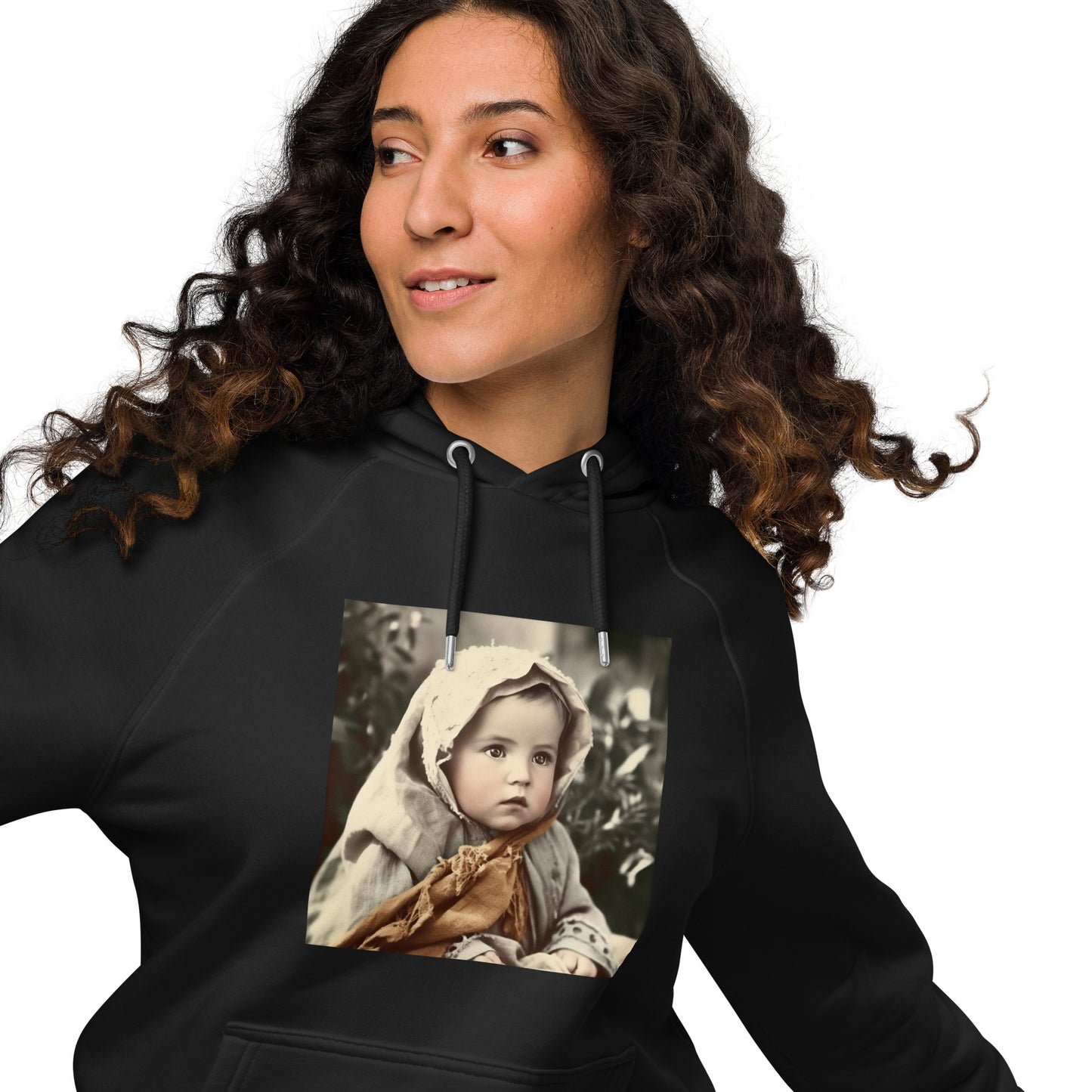 Hoodie Unisex / Organic Cotton / Portrait Jesus Nazareth I