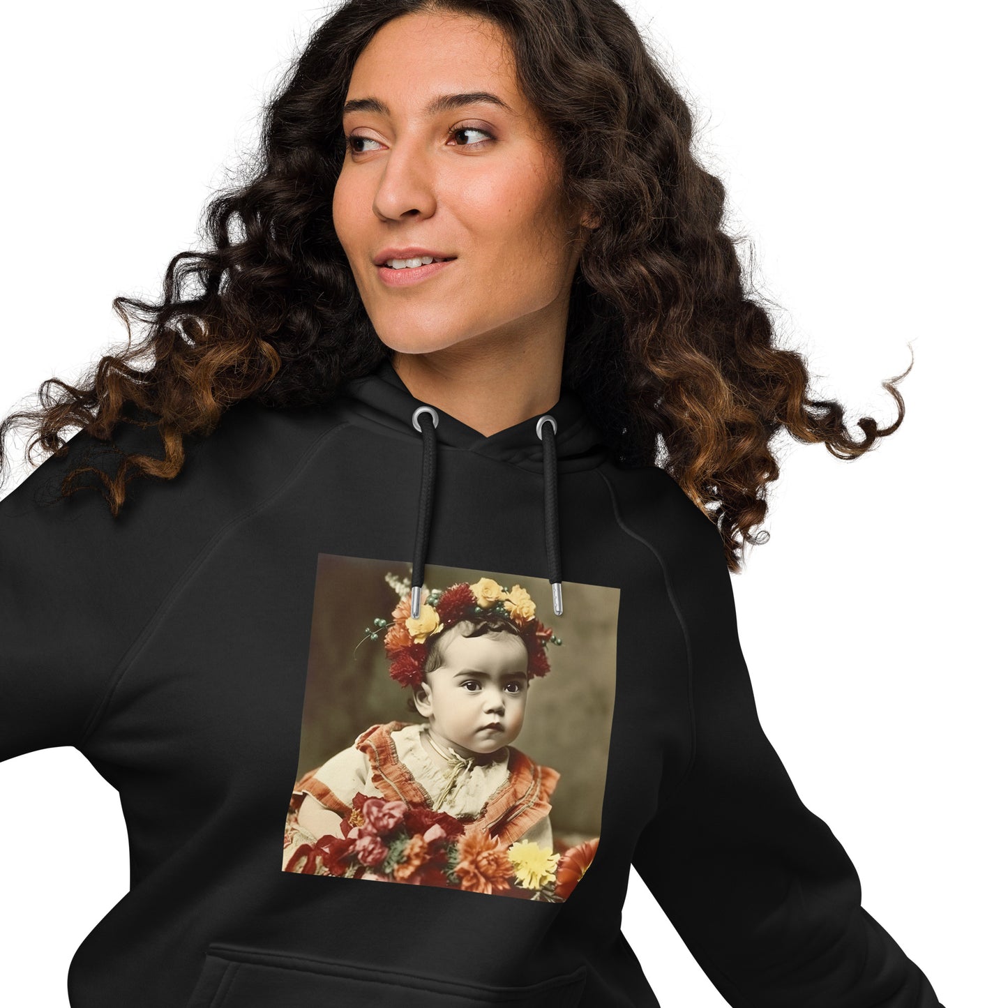 Hoodie Unisex / Organic Cotton / Portrait Magdalena Frida I