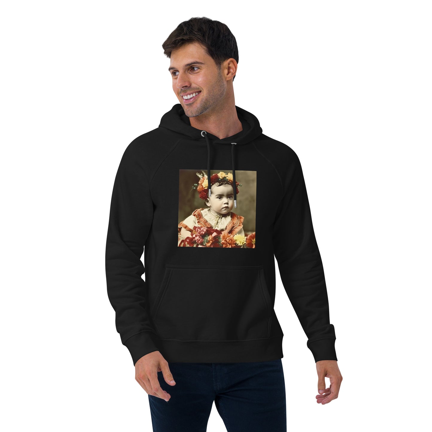 Hoodie Unisex / Organic Cotton / Portrait Magdalena Frida I